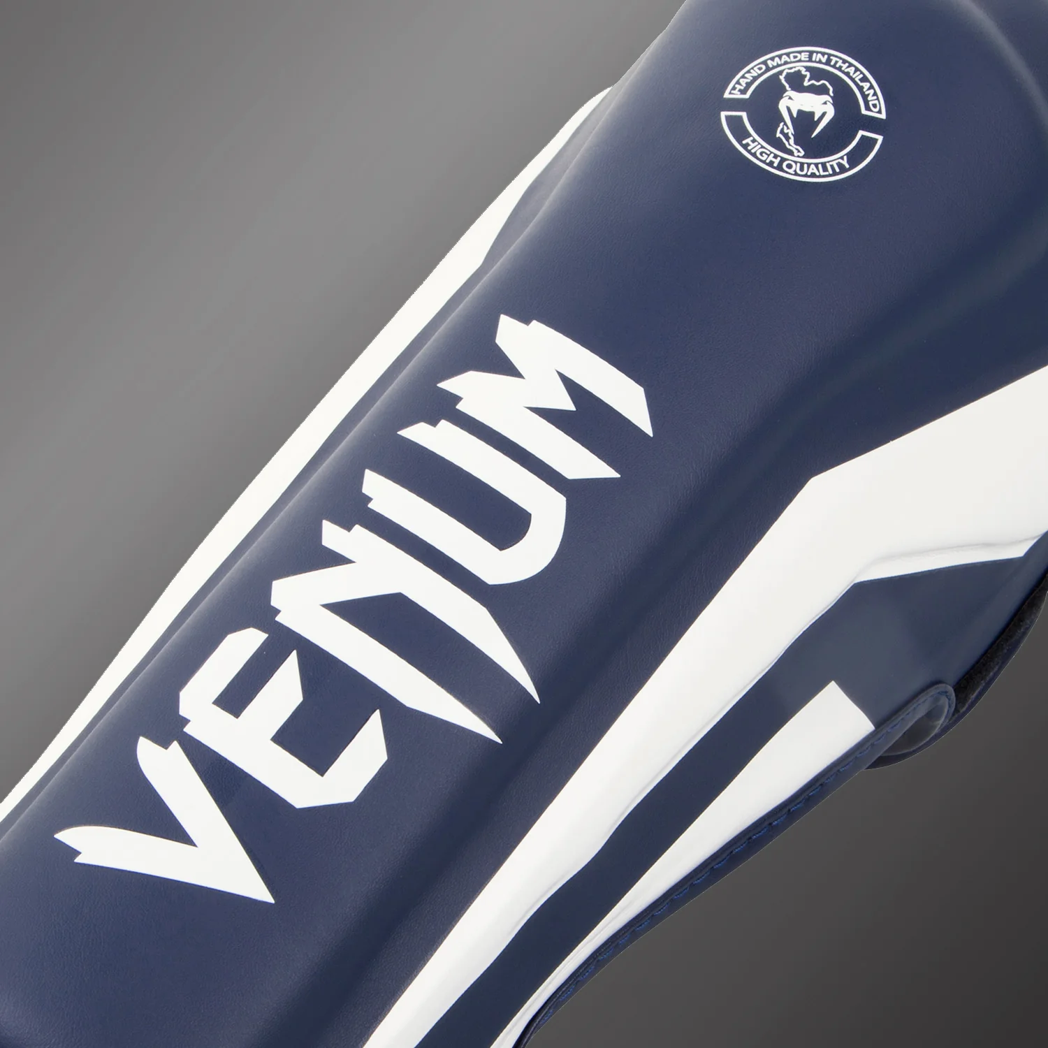 Venum Elite Standup Shin guards - White/Navy Blue - Image 2