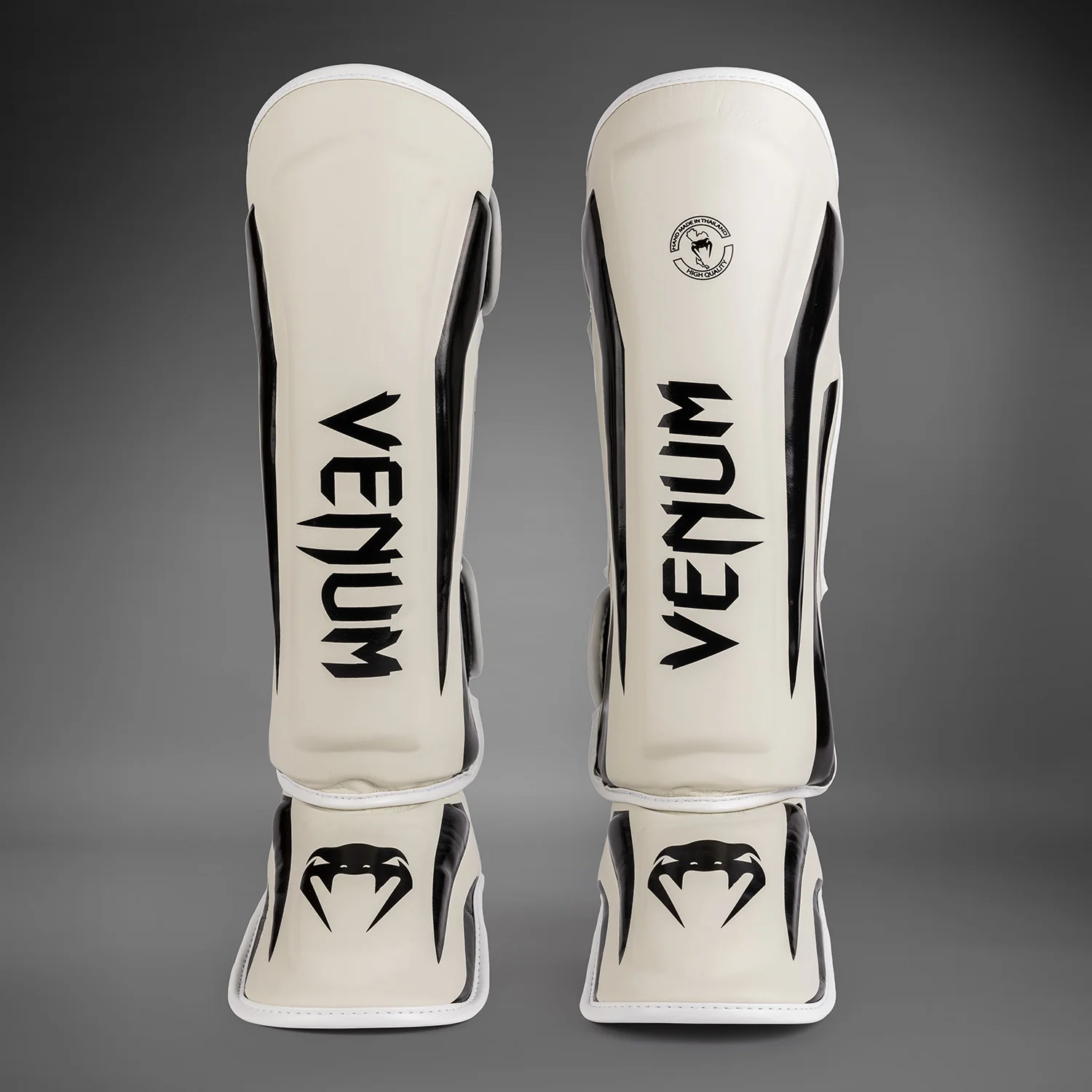 Venum Elite Standup Shinguards - White/Black - Image 2