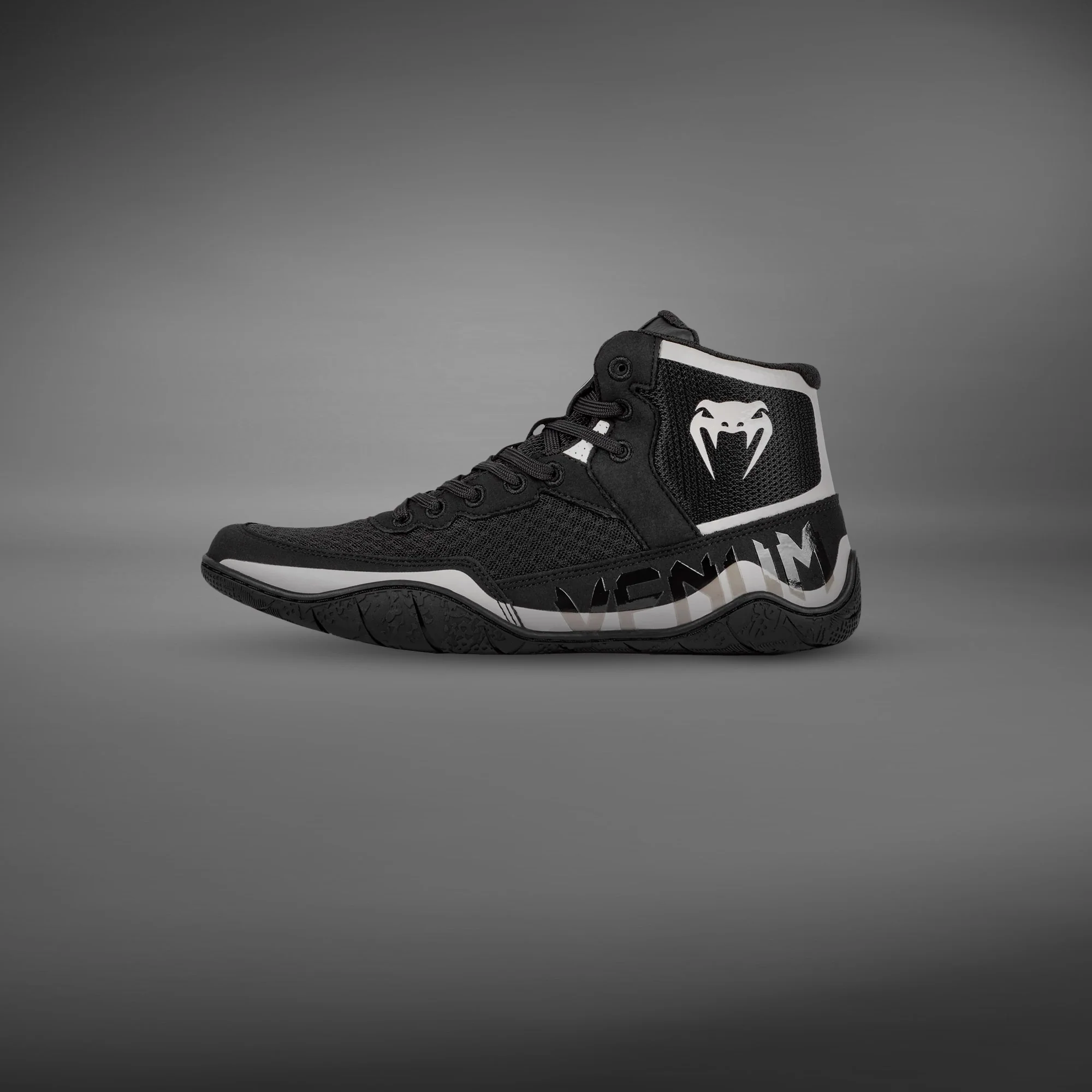 Venum Elite Wrestling Shoes - Black/Sand - Image 3