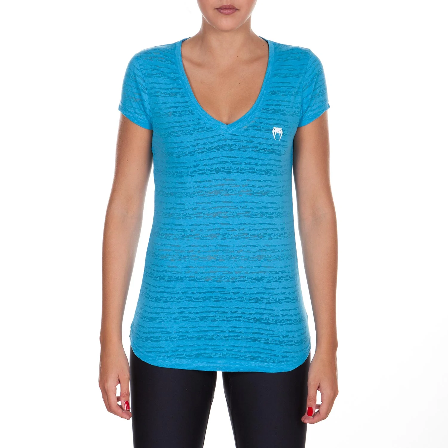 Venum Essential V Neck T-Shirt - Blue - Image 2