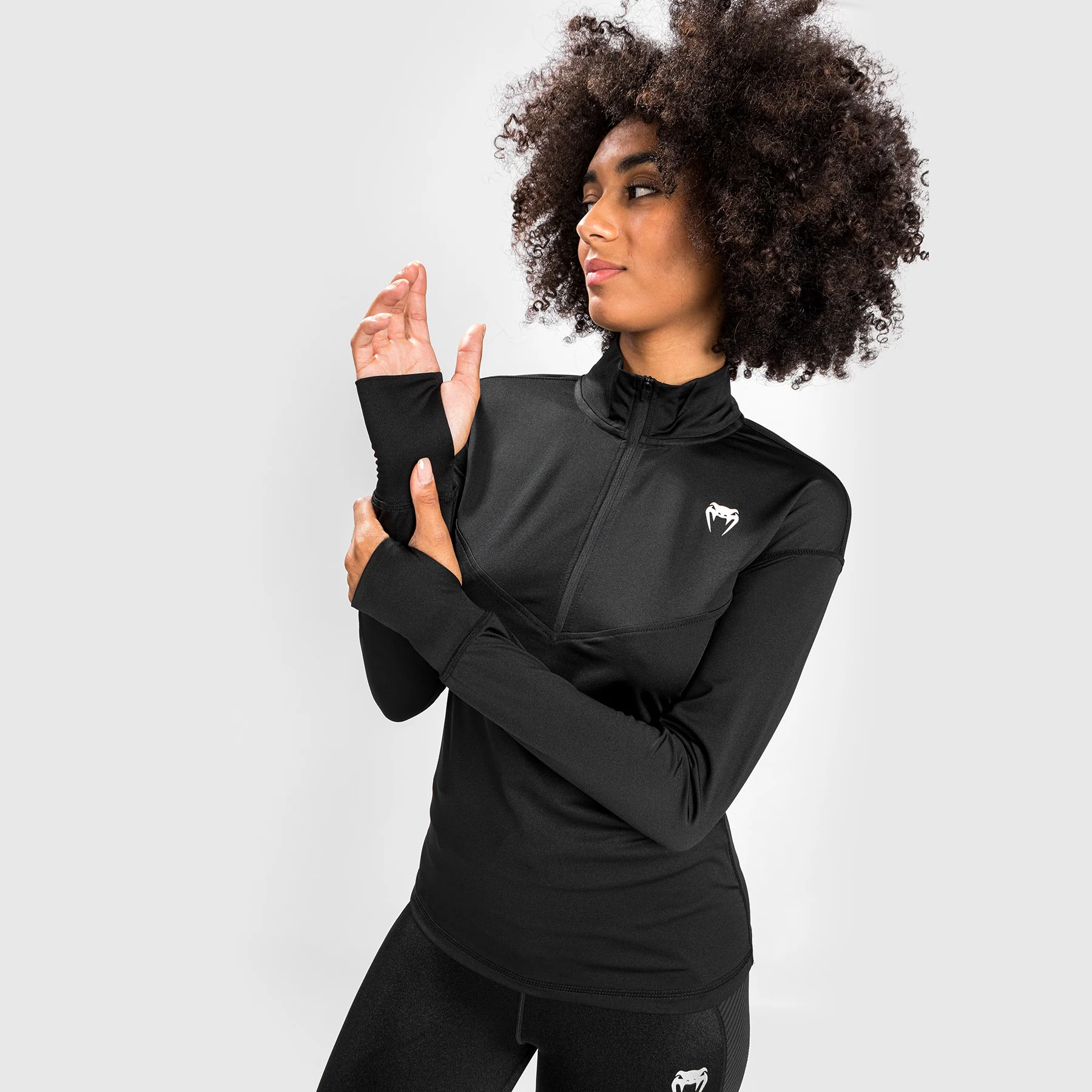 Venum Essential Women's Base Layer Top - Black - Image 8