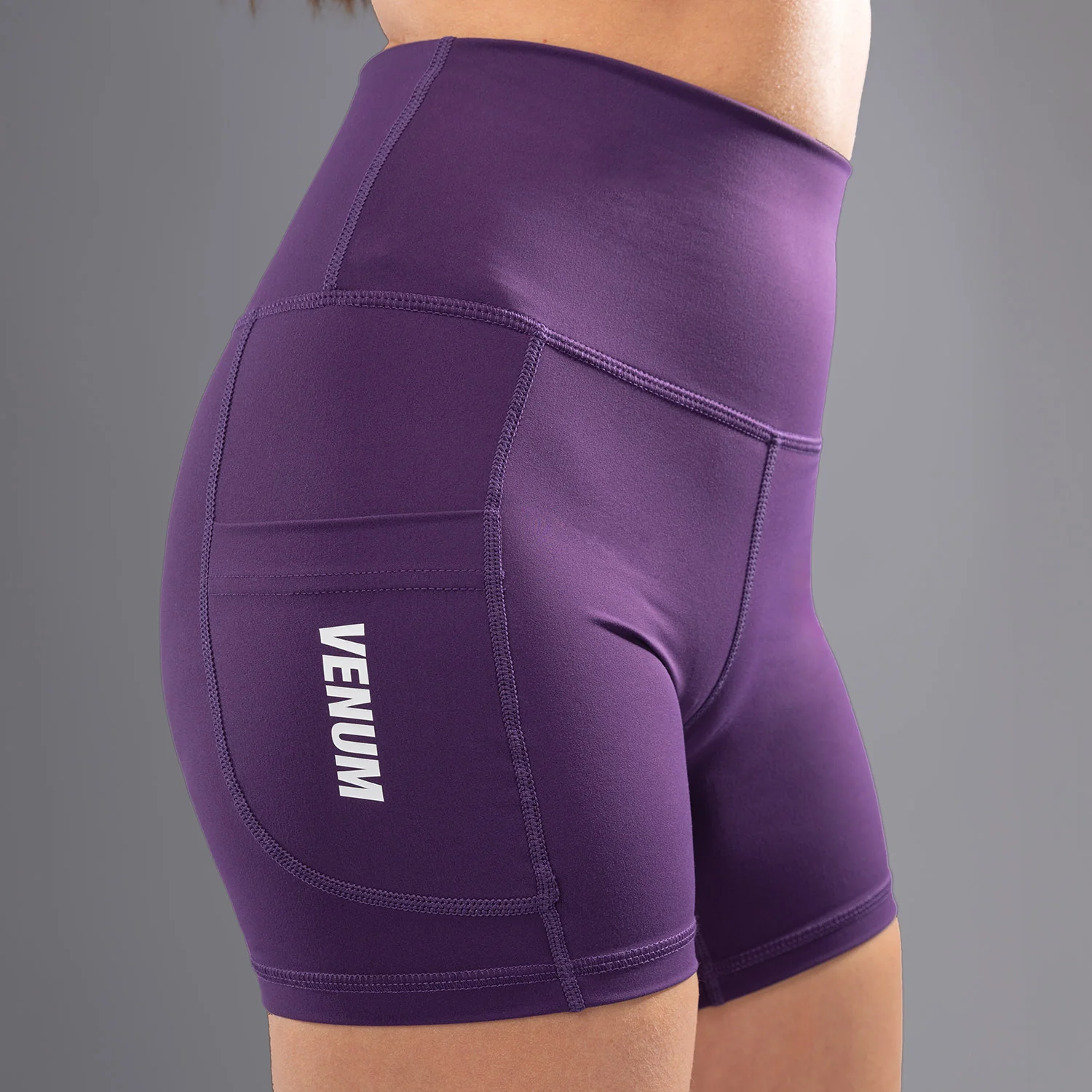 Venum Essential Women's Bike Shorts - Deep Purple - Image 8