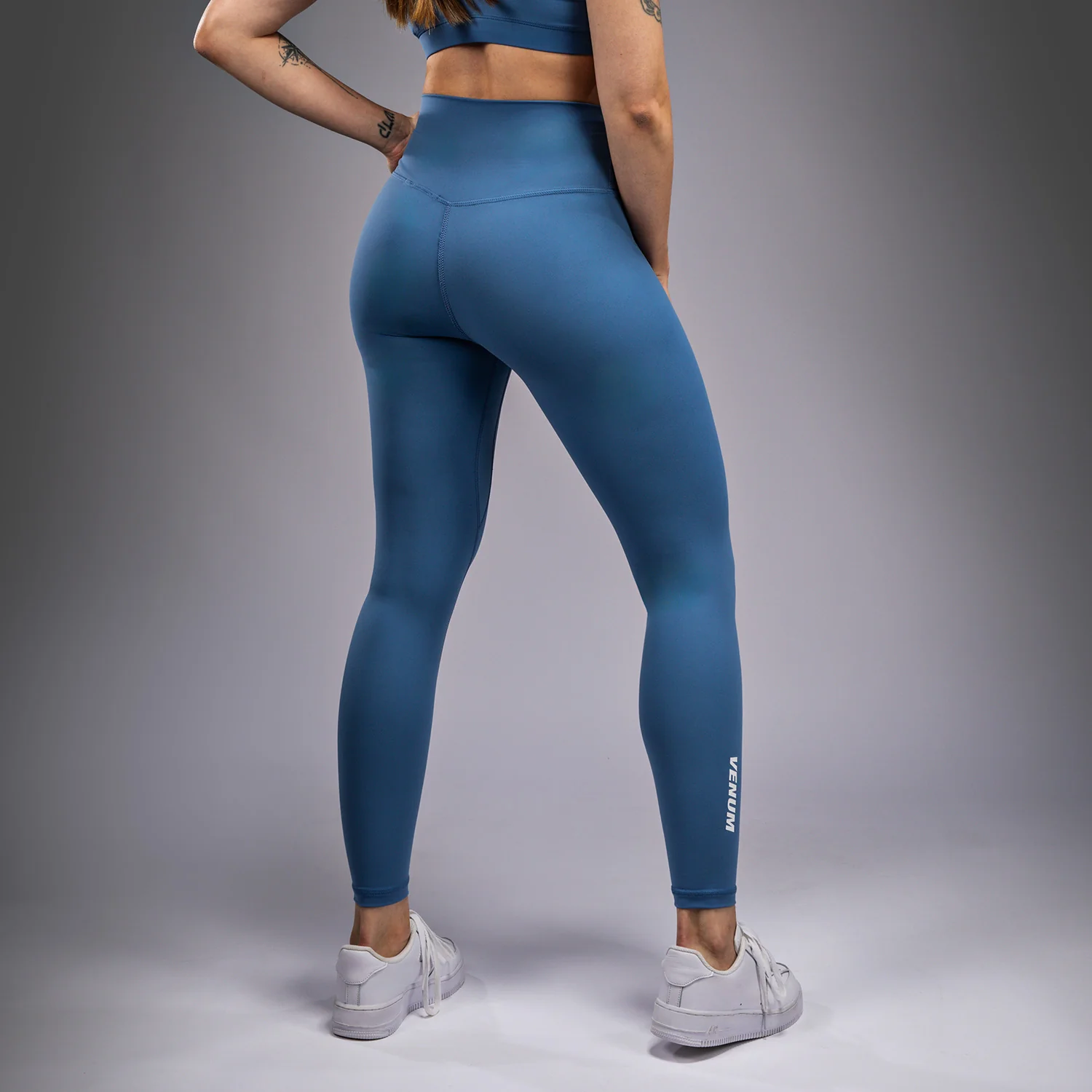 Venum Essential Women's Leggings - Storm Blue - Image 4