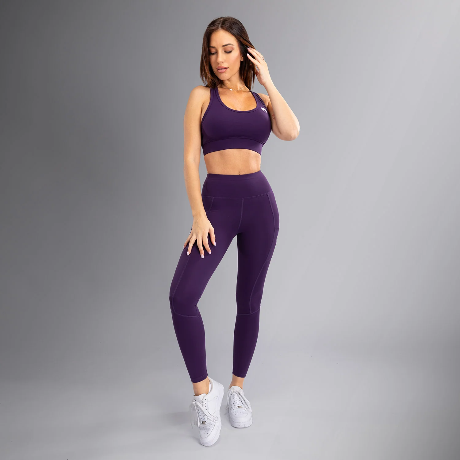 Venum Essential Women's Performance Leggings - Deep Purple - Image 7