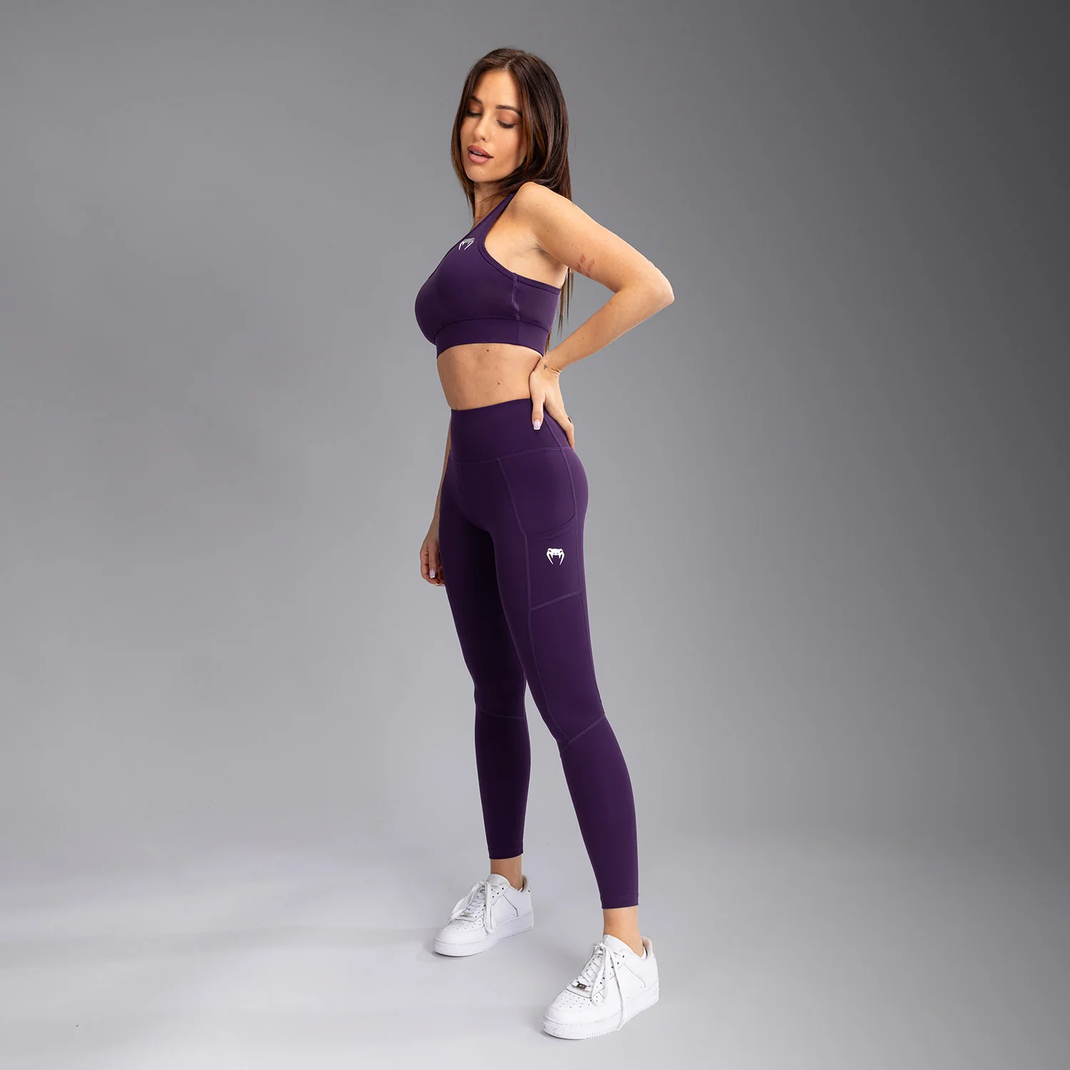 Venum Essential Women's Performance Leggings - Deep Purple - Image 8