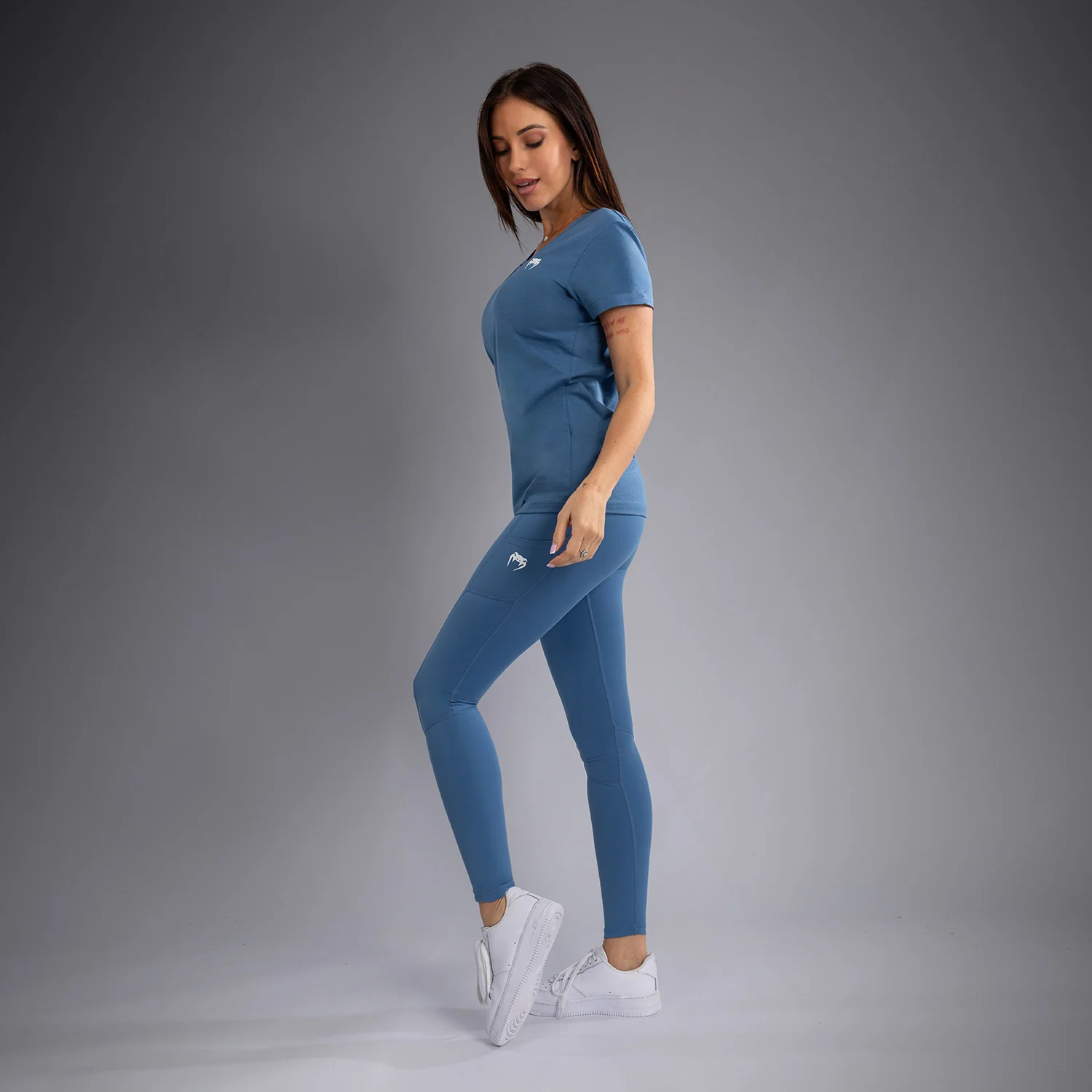Venum Essential Women's T-Shirt - Storm Blue - Image 2