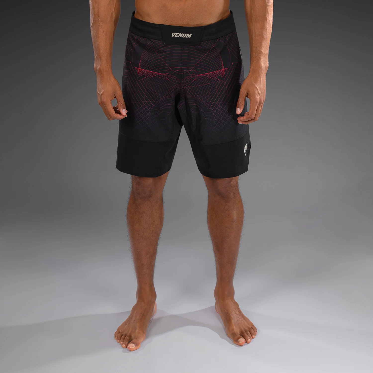 Venum G-Fit Air Men's Fight Shorts - Deep Black/Fire Red