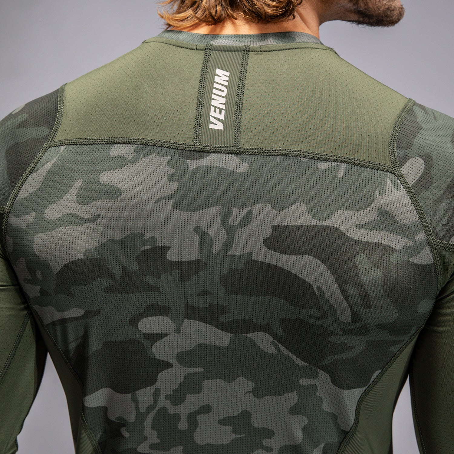 Venum G-Fit Air Men's Long Sleeve Rashguard - Army Camo - Image 6