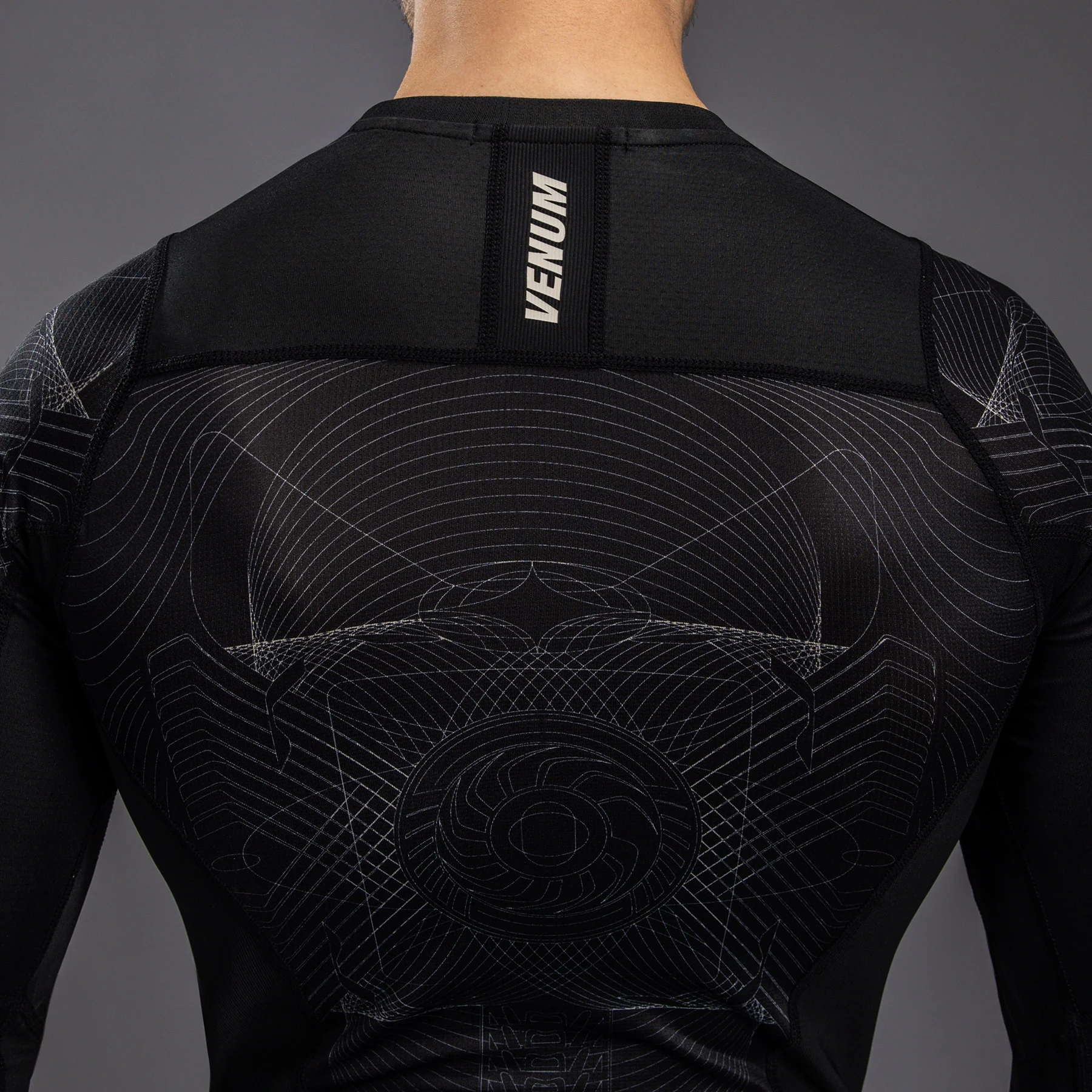 Venum G-Fit Air Men's Long Sleeve Rashguard - Deep Black/Desert Sand - Image 8