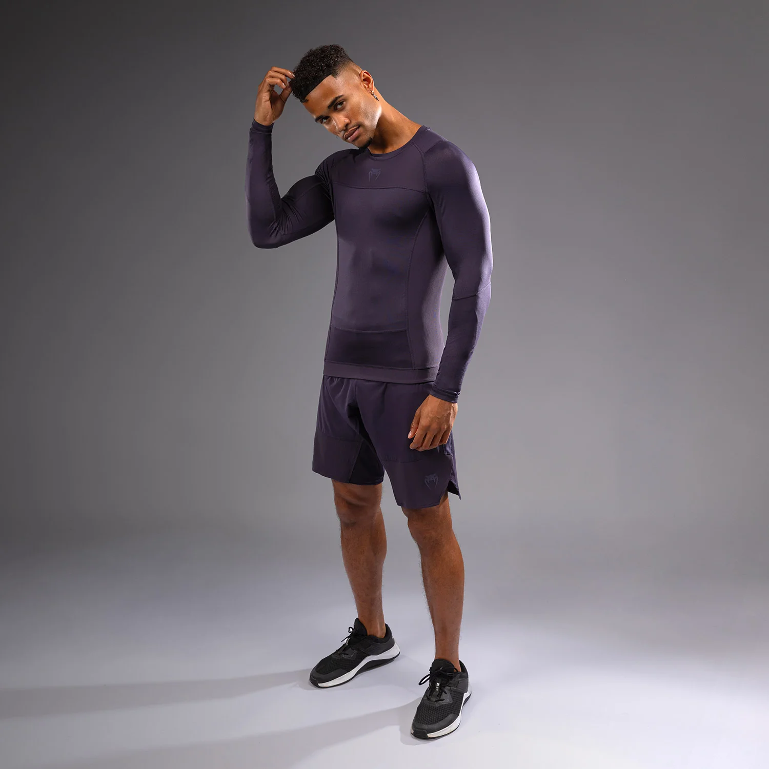 Venum G-Fit Air Men's Long Sleeve Rashguard - Deep Purple - Image 2