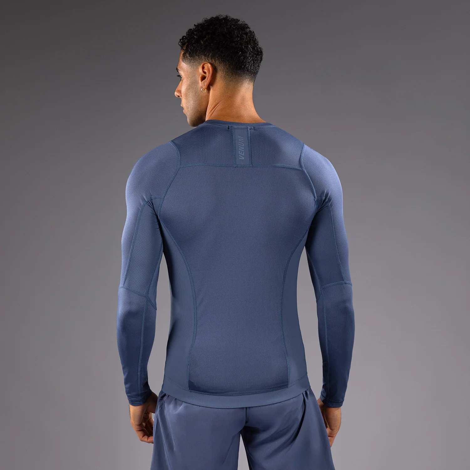 Venum G-Fit Air Men's Long Sleeve Rashguard - Foggy Blue - Image 2