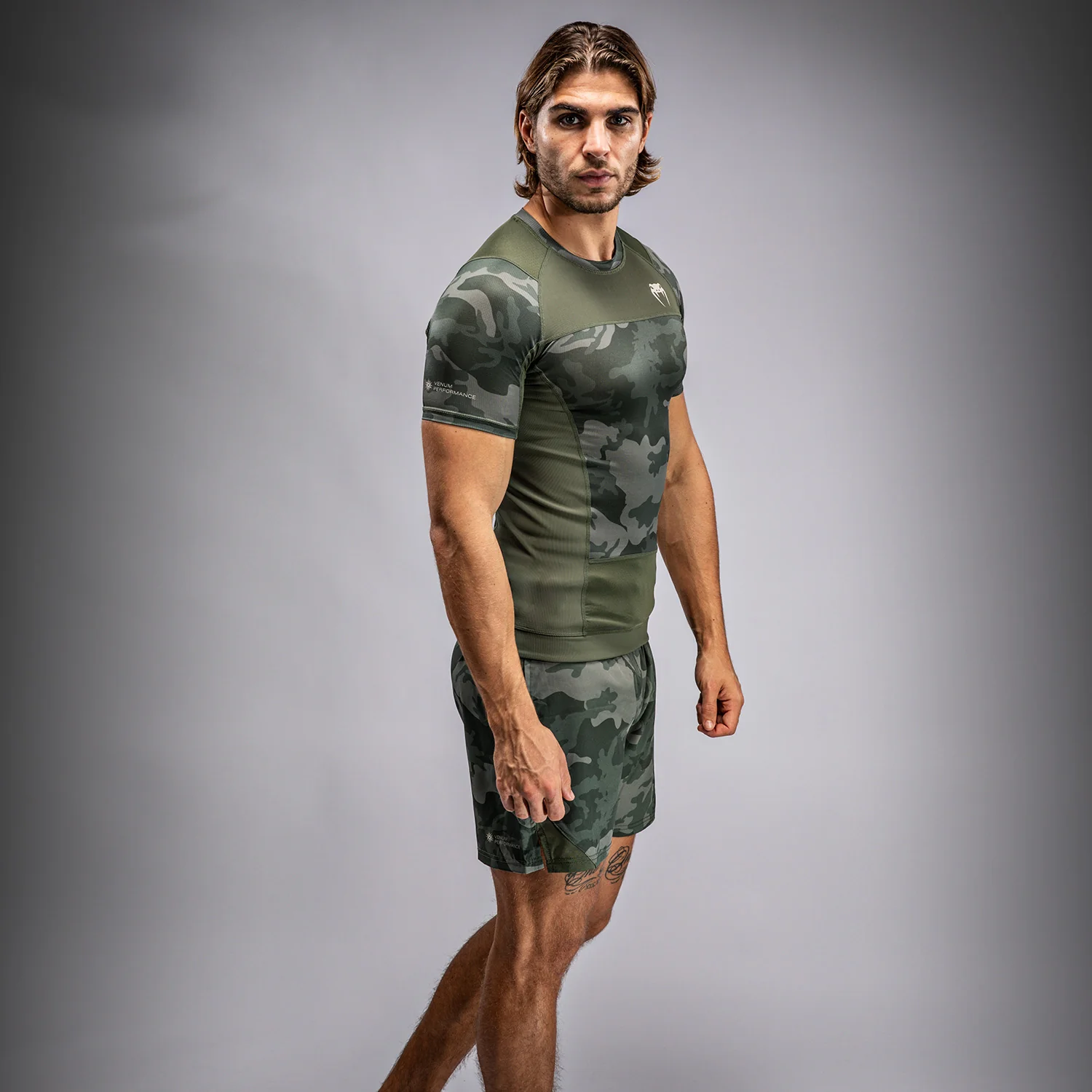 Venum G-Fit Air Men's Short Sleeve Rashguard - Army Camo - Image 4
