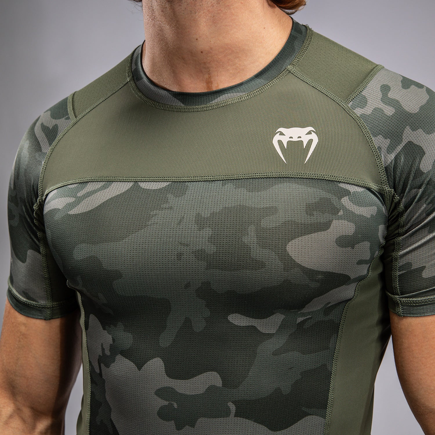 Venum G-Fit Air Men's Short Sleeve Rashguard - Army Camo - Image 6