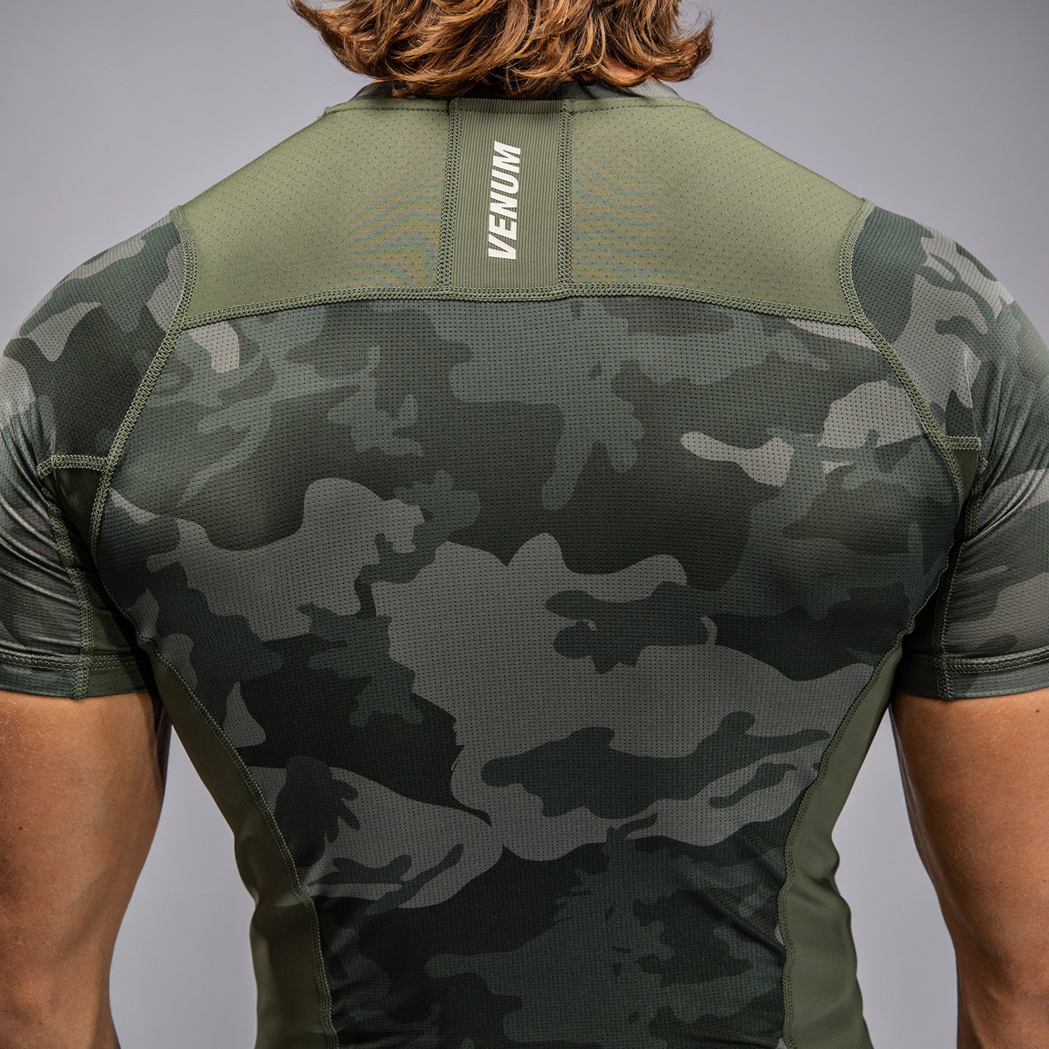 Venum G-Fit Air Men's Short Sleeve Rashguard - Army Camo - Image 7