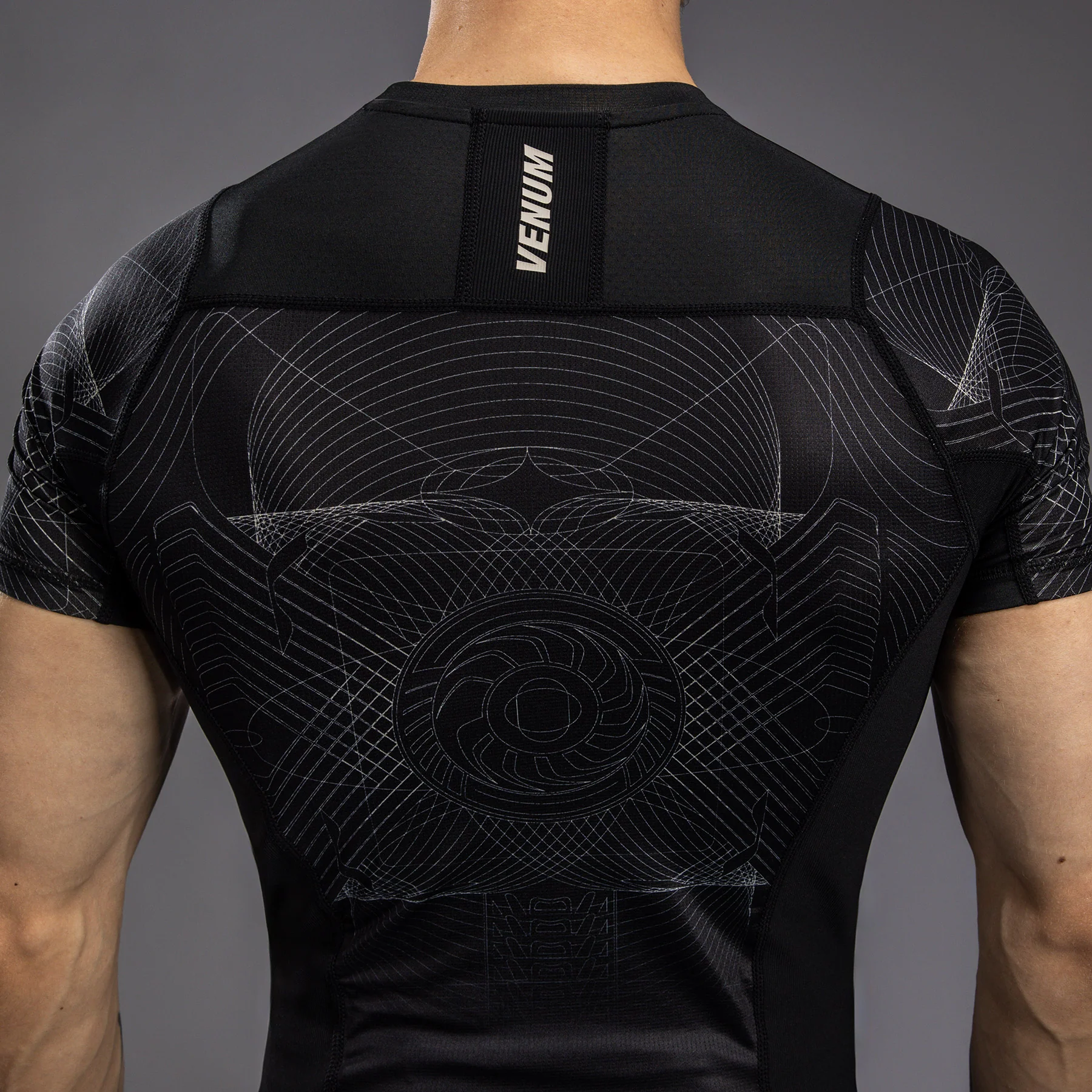 Venum G-Fit Air Men's Short Sleeve Rashguard - Deep Black/Desert Sand - Image 7