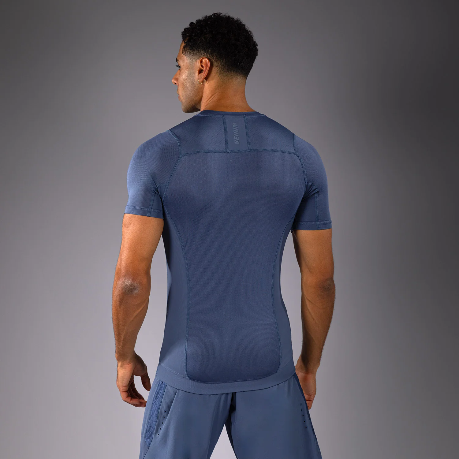 Venum G-Fit Air Men's Short Sleeve Rashguard - Foggy Blue - Image 4