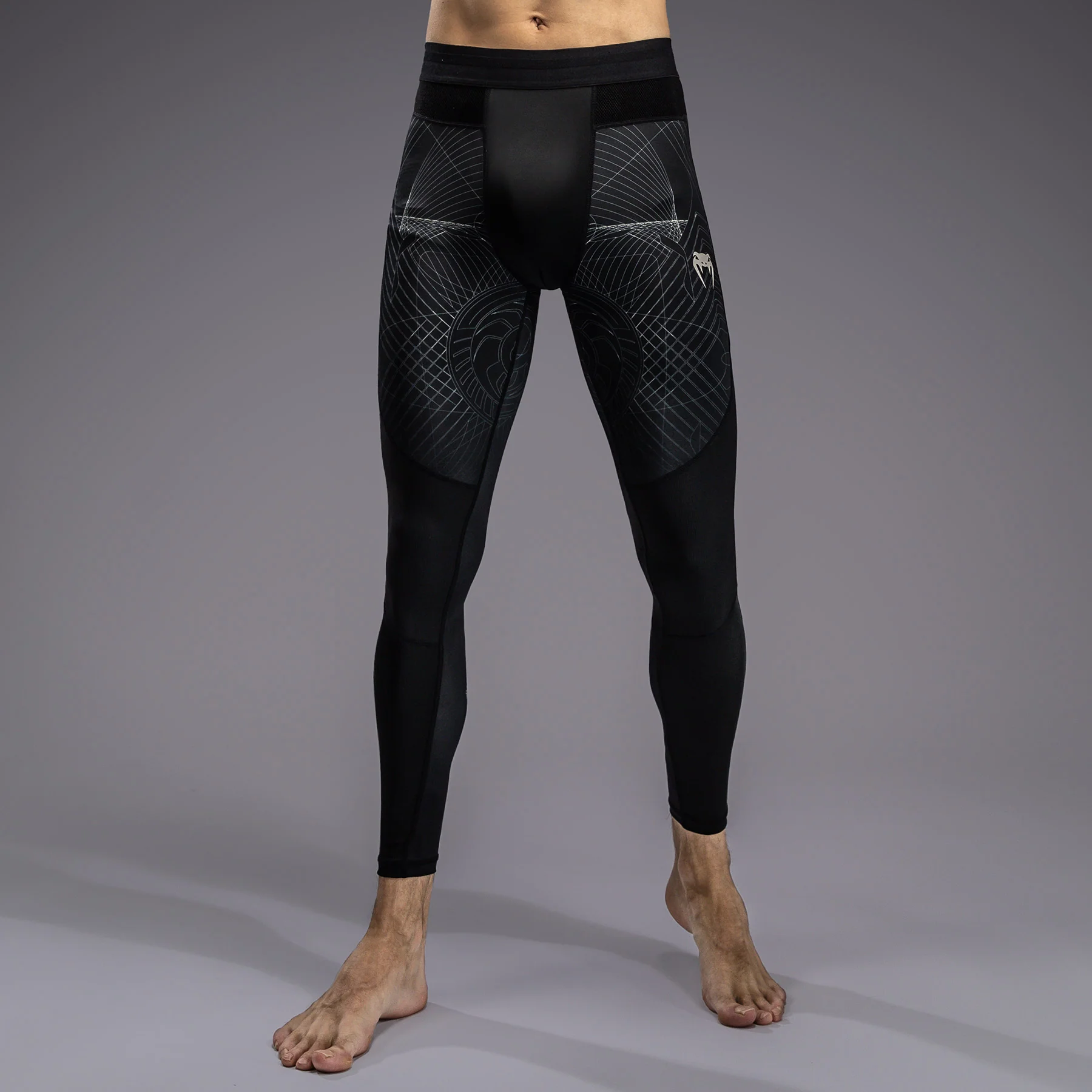 Venum G-Fit Air Men's Spats - Deep Black/Desert Sand