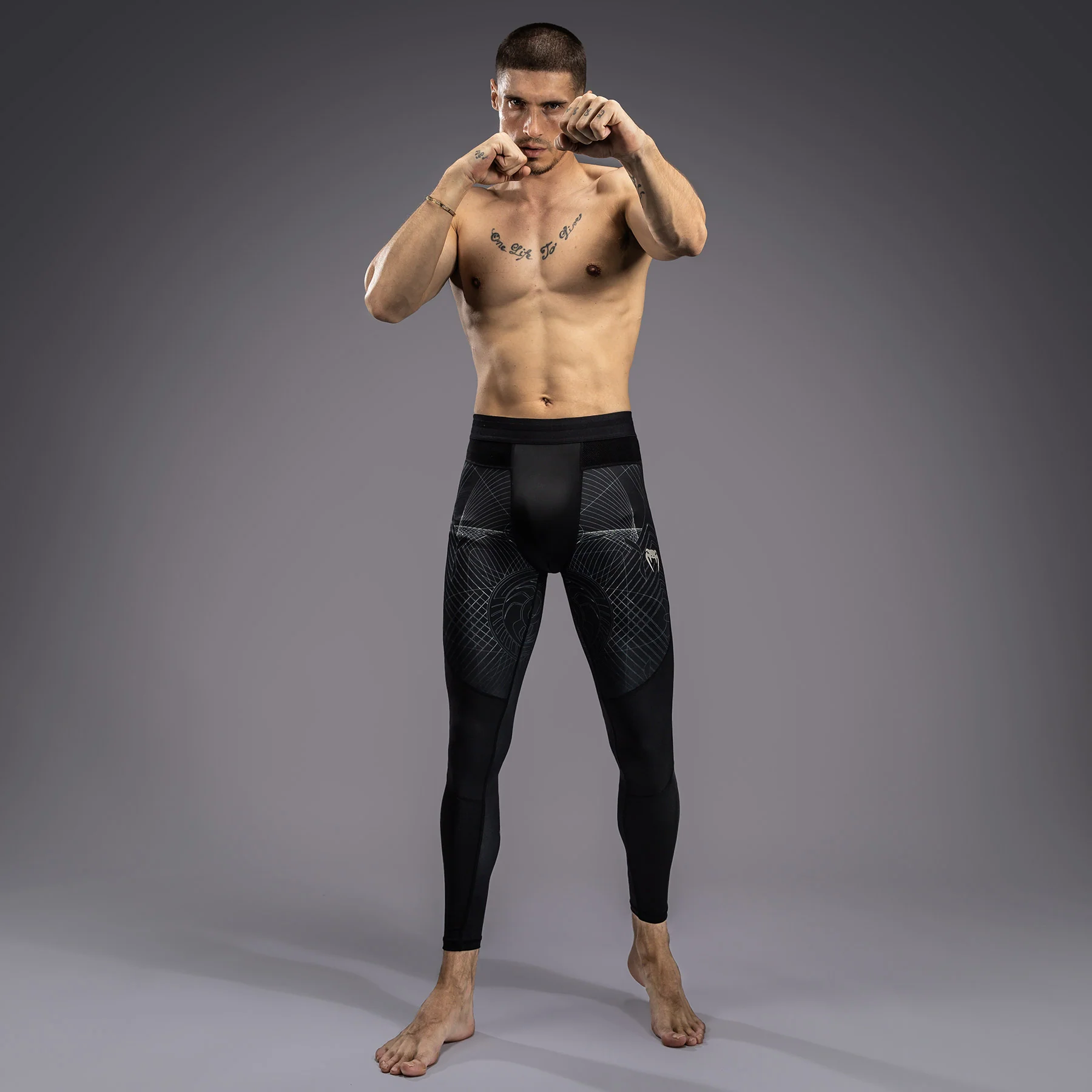 Venum G-Fit Air Men's Spats - Deep Black/Desert Sand - Image 8