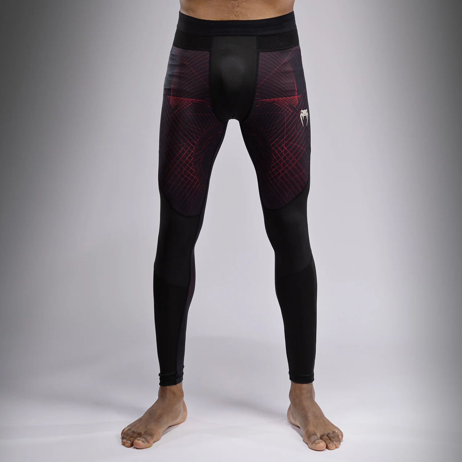 Venum G-Fit Air Men's Spats - Deep Black/Fire Red