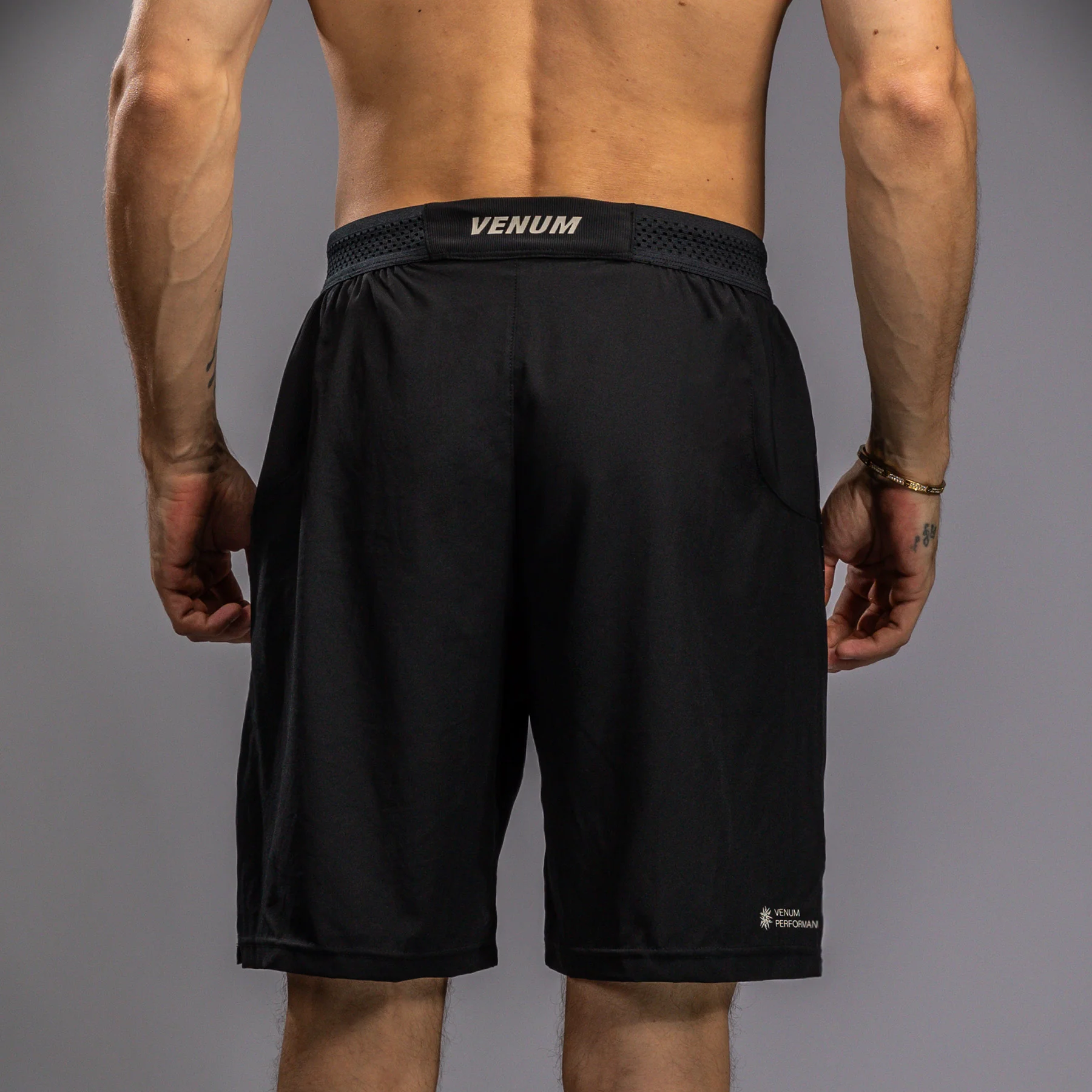 Venum G-Fit Air Men's Training Shorts - Deep Black/Desert Sand - Image 5