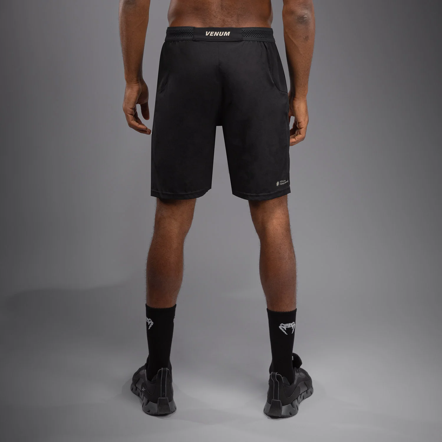 Venum G-Fit Air Men's Training Shorts - Deep Black/Fire Red - Image 3