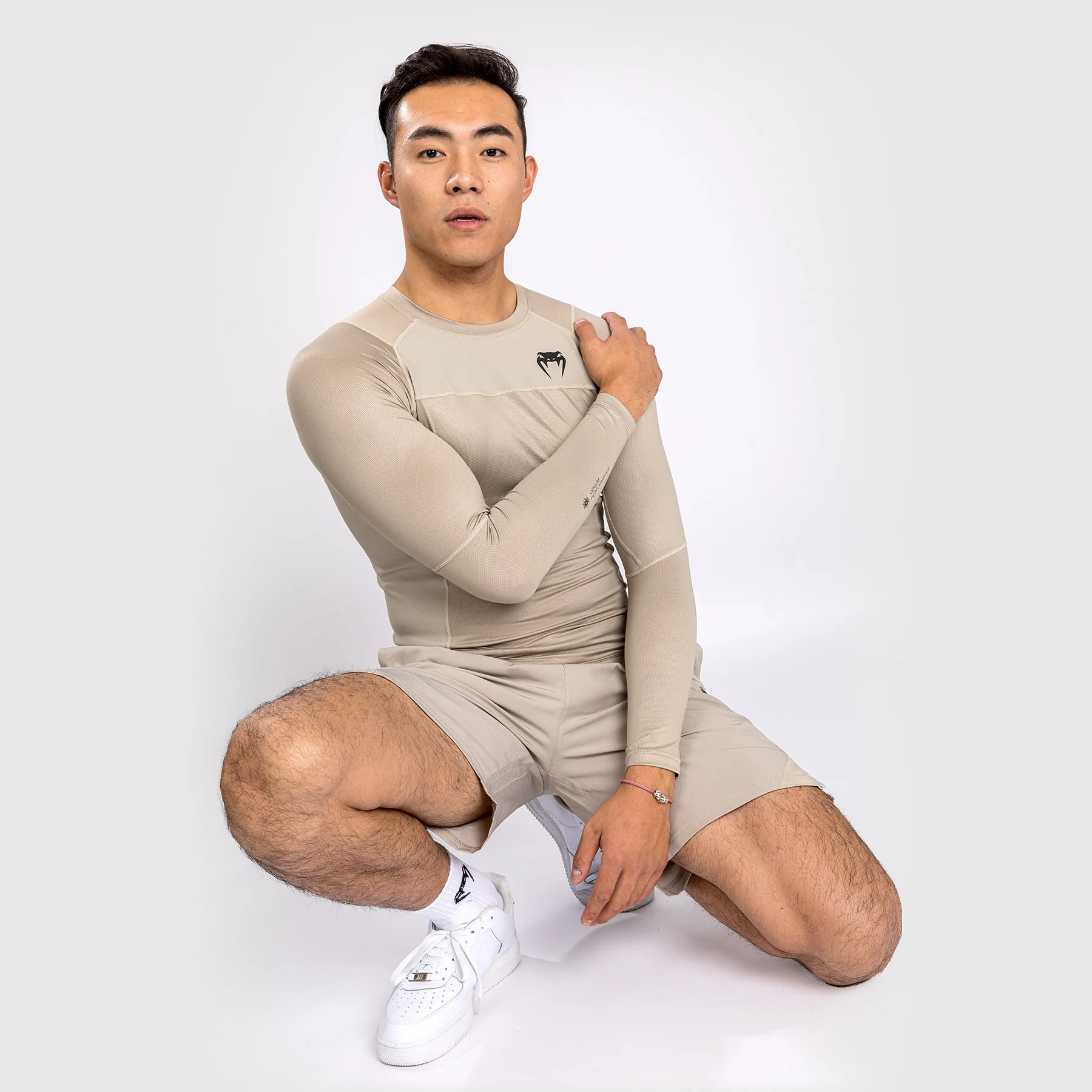 Venum G-Fit Air Rashguard Longsleeve - Sand - Image 4