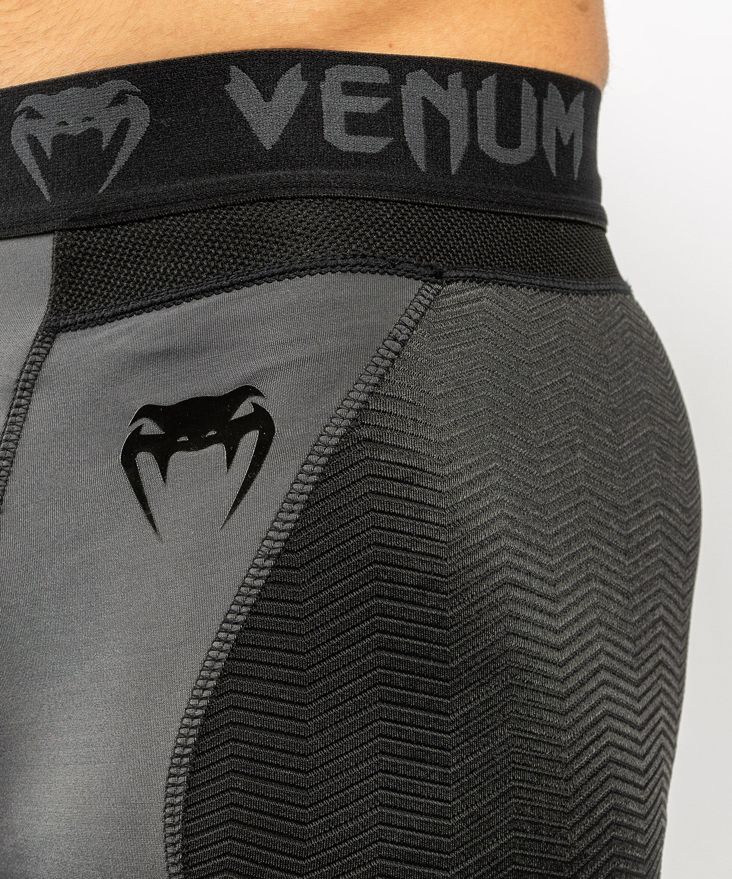 Venum G-Fit Compression Shorts - Grey/Black - Image 11
