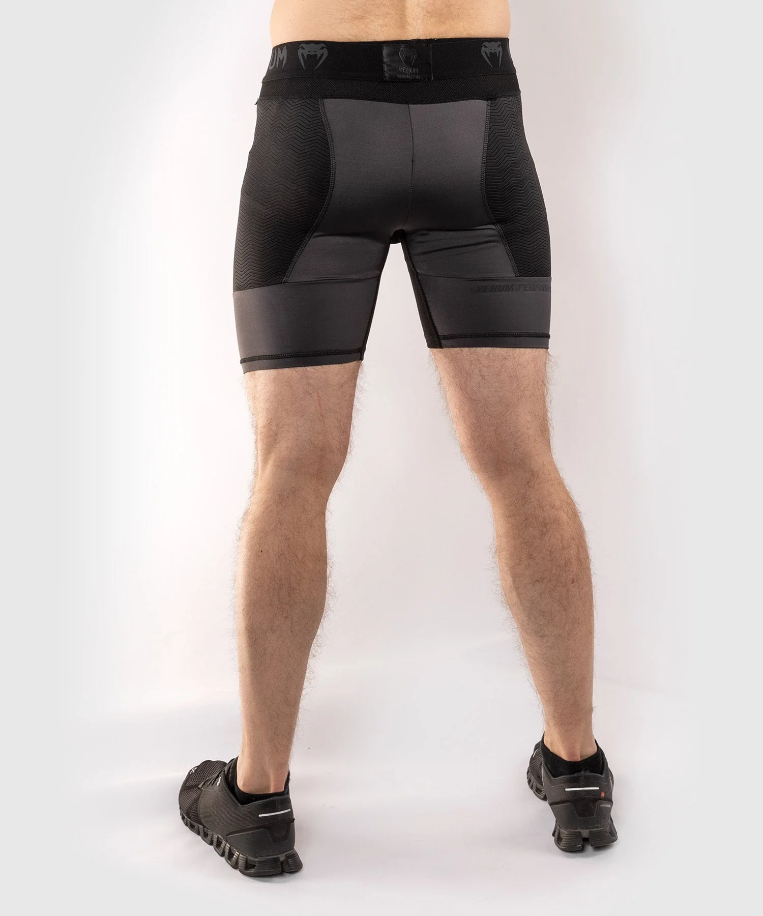 Venum G-Fit Compression Shorts - Grey/Black - Image 9