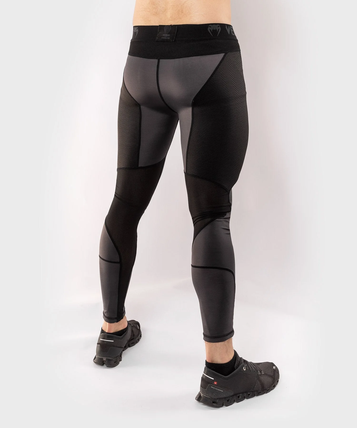 Venum G-Fit Compression Tights - Grey/Black - Image 3