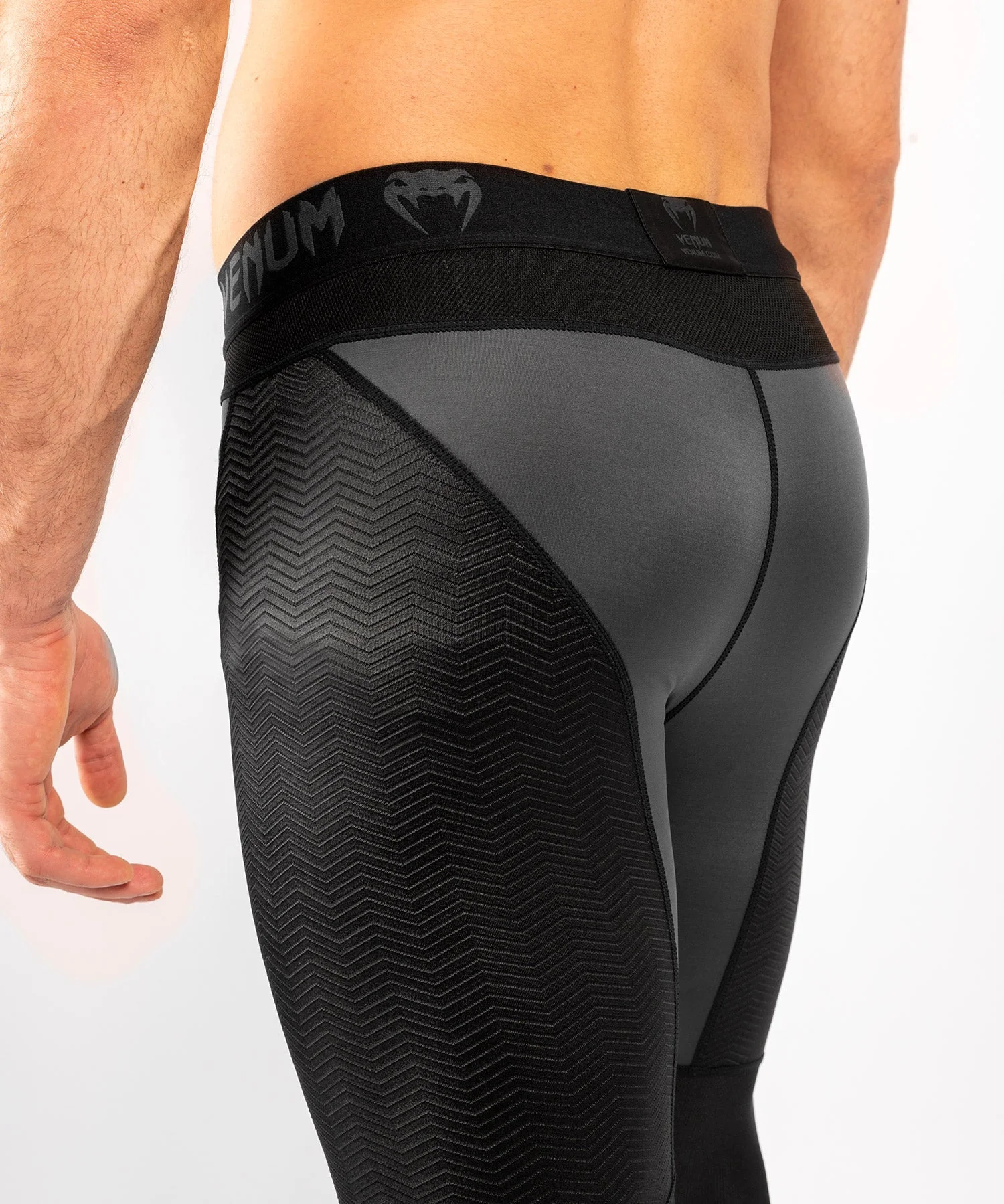 Venum G-Fit Compression Tights - Grey/Black - Image 6