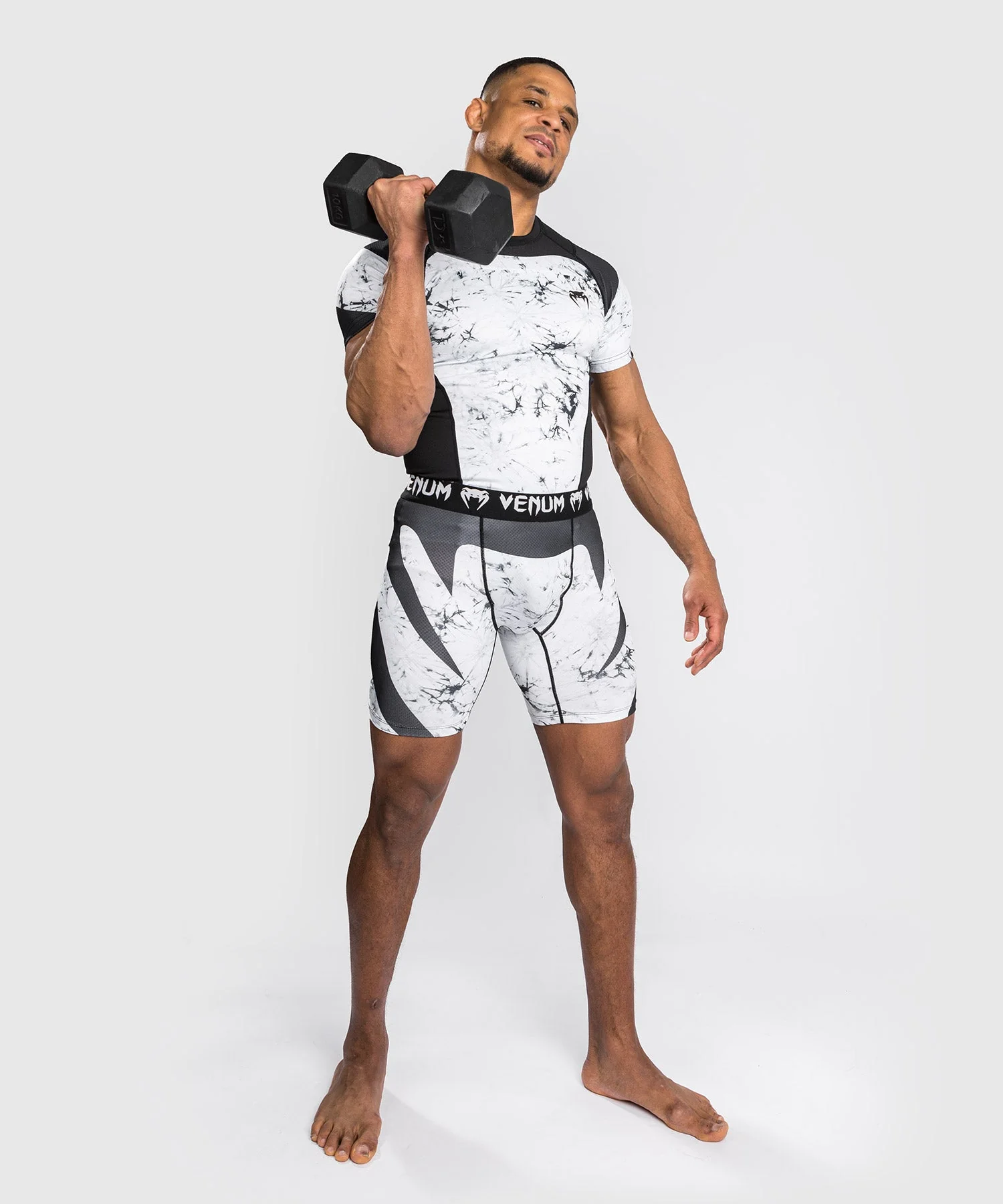 Venum G-Fit Marble Rashguard - Short Sleeves - Marble - Image 3