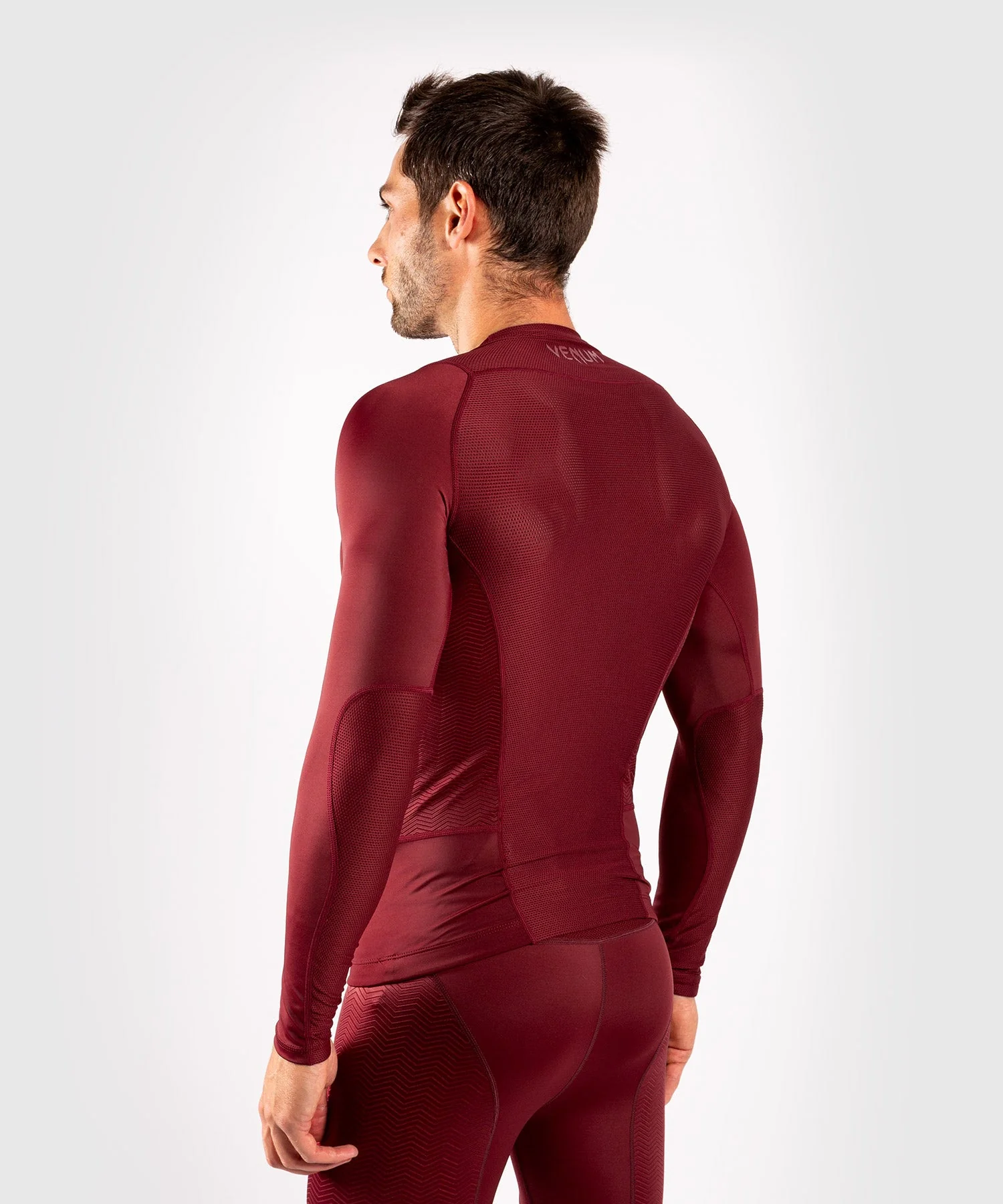 Venum G-Fit Rashguard - Long Sleeves - Burgundy - Image 3