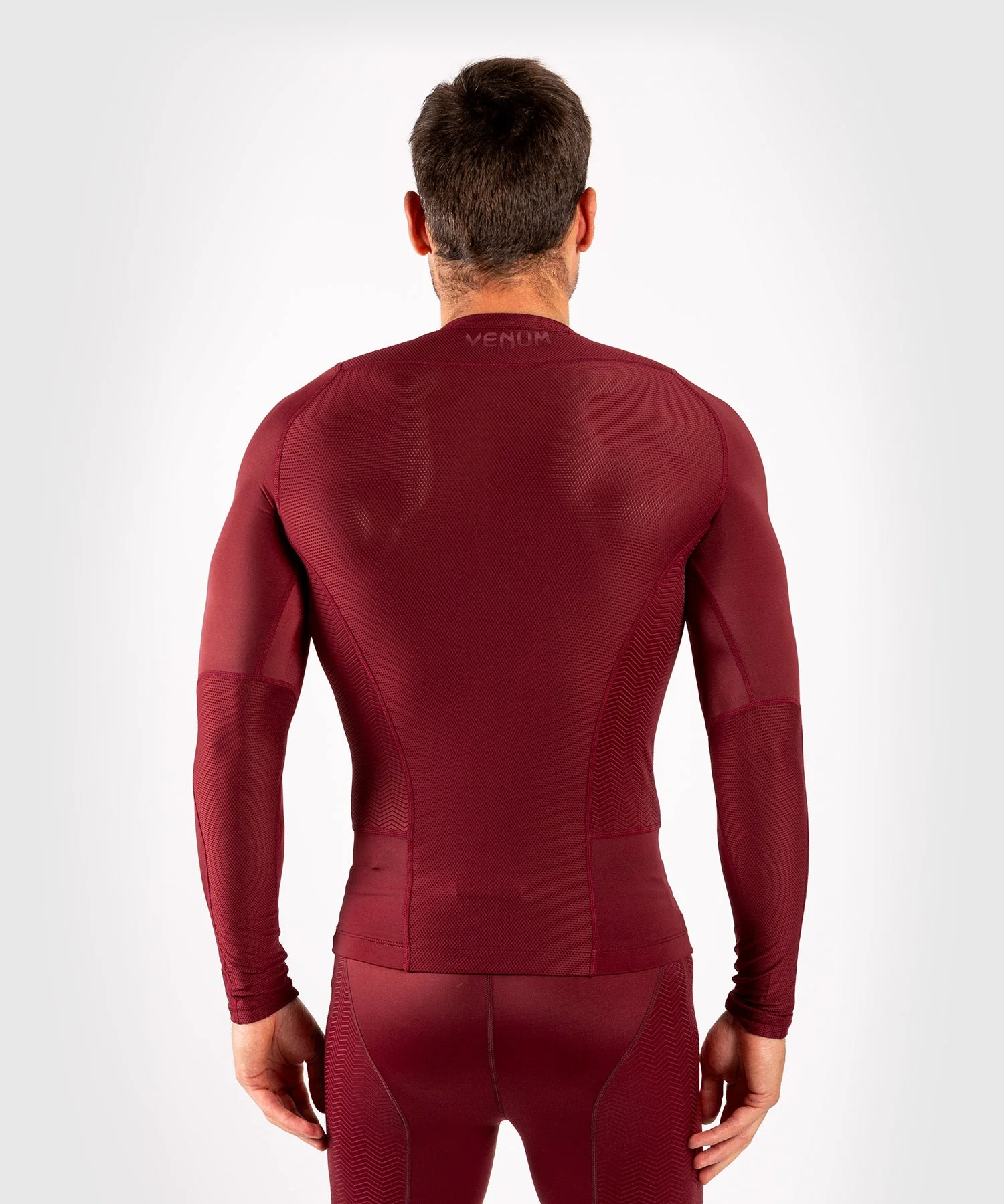 Venum G-Fit Rashguard - Long Sleeves - Burgundy - Image 4