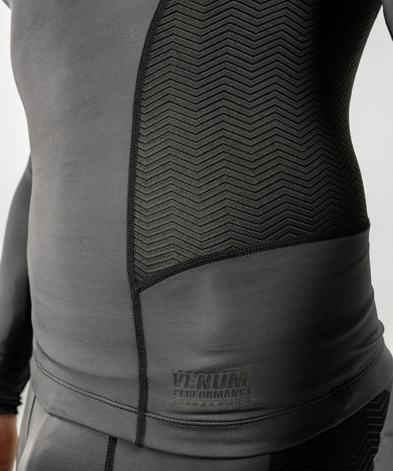 Venum G-Fit Rashguard - Long Sleeves - Grey/Black - Image 8