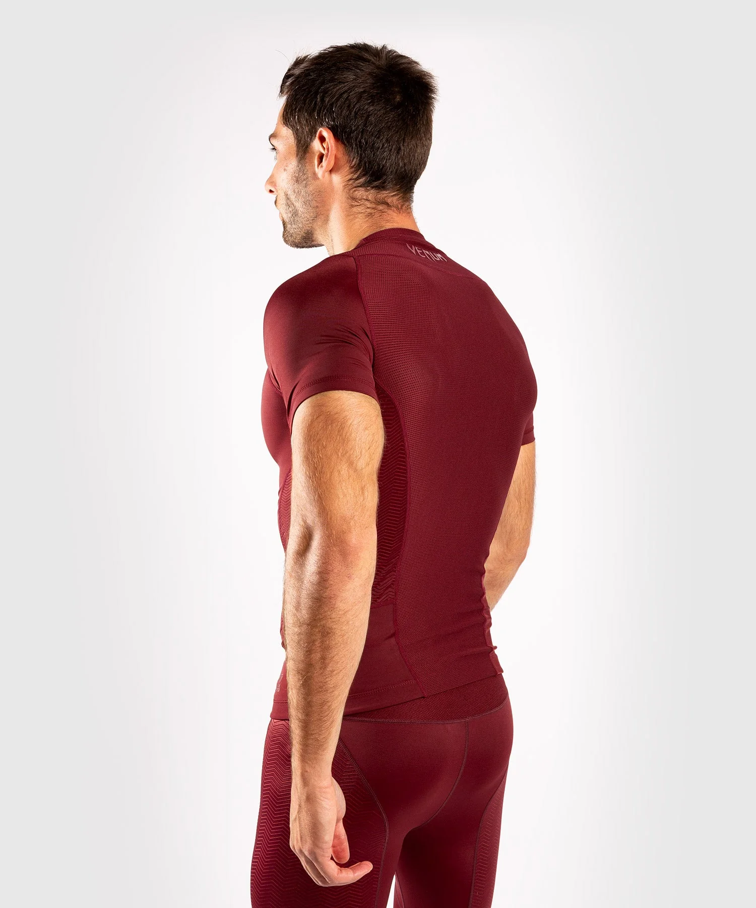 Venum G-Fit Rashguard - Short Sleeves - Burgundy - Image 3