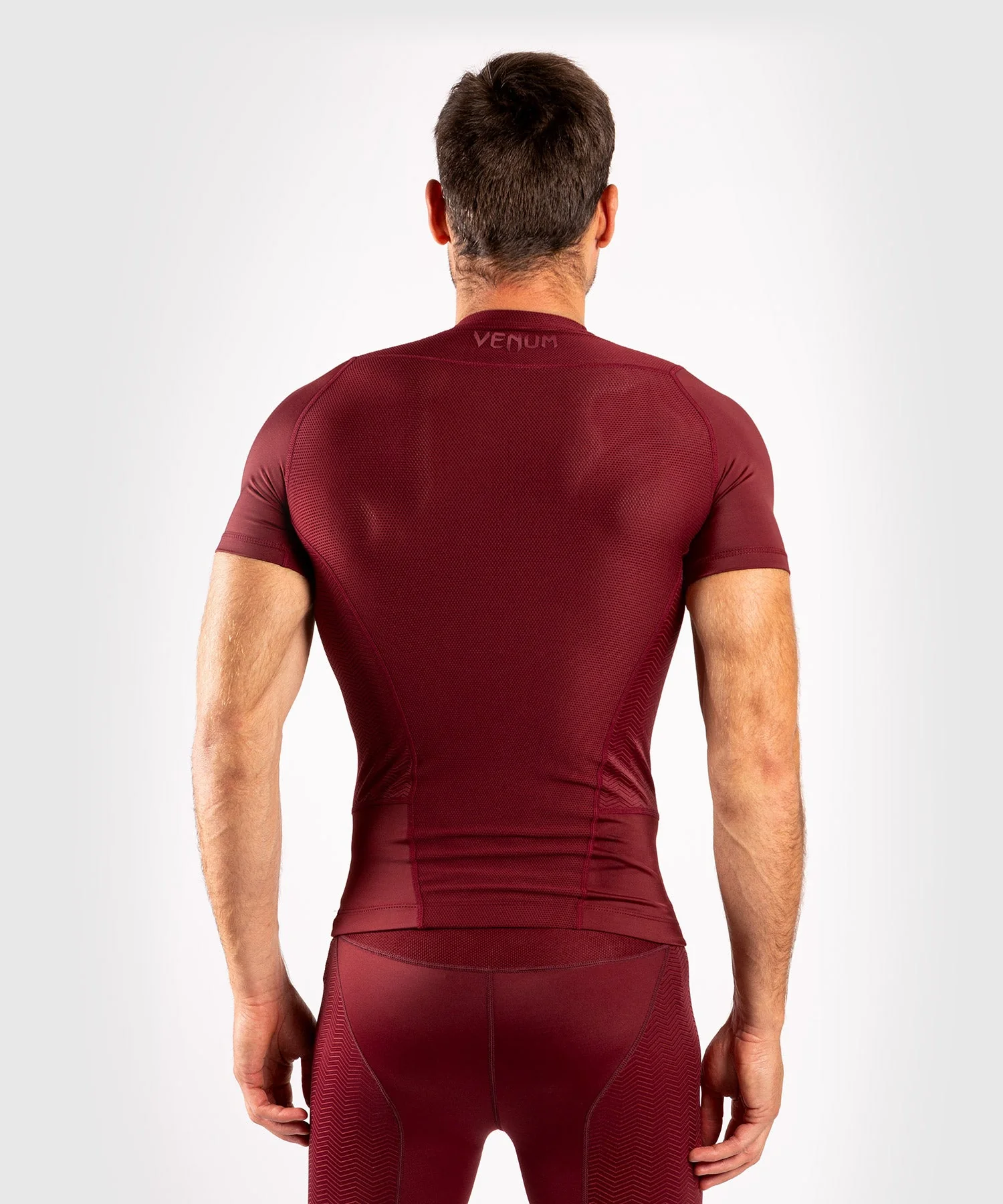 Venum G-Fit Rashguard - Short Sleeves - Burgundy - Image 4