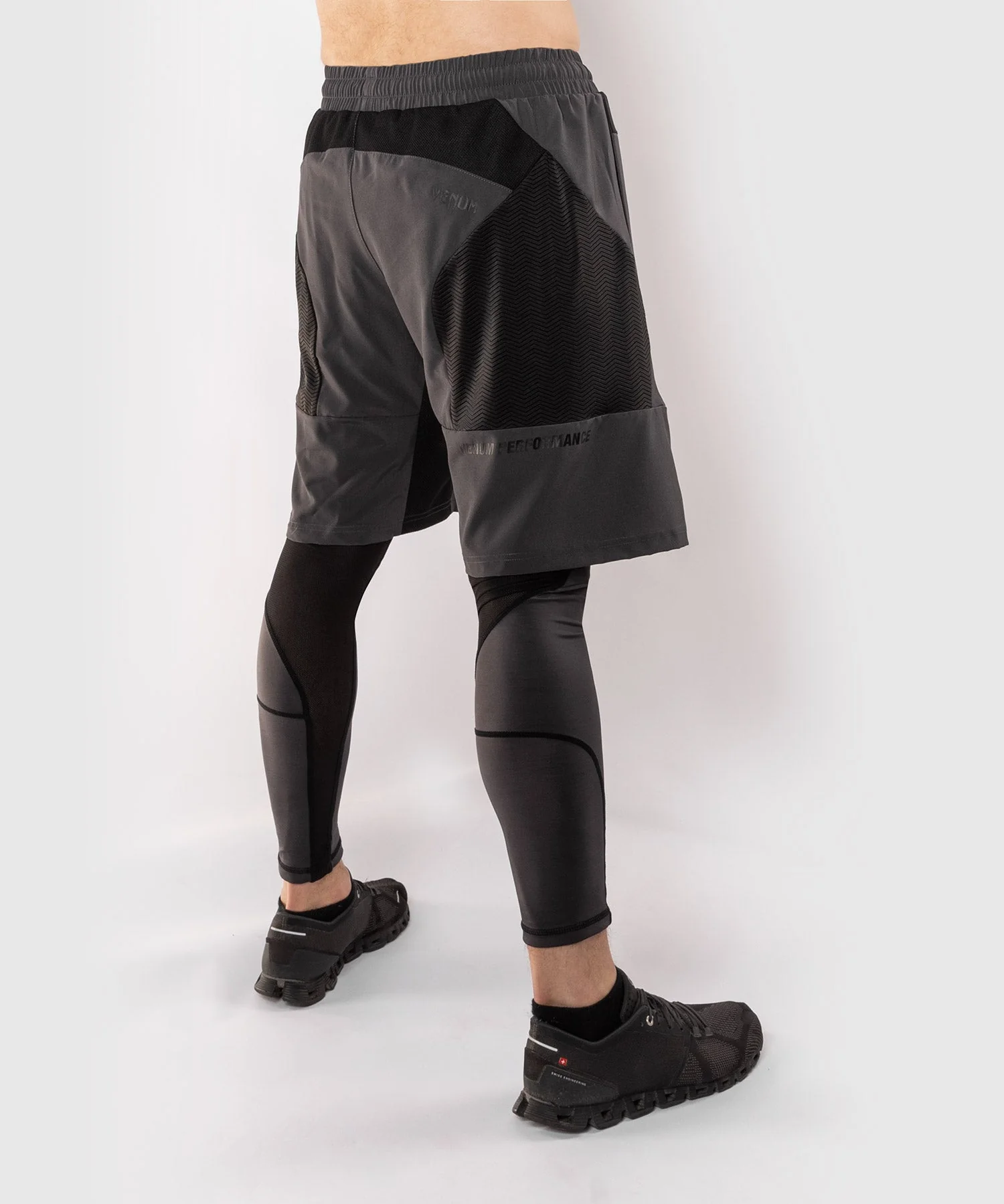 Venum G-Fit Training Shorts - Grey/Black - Image 4