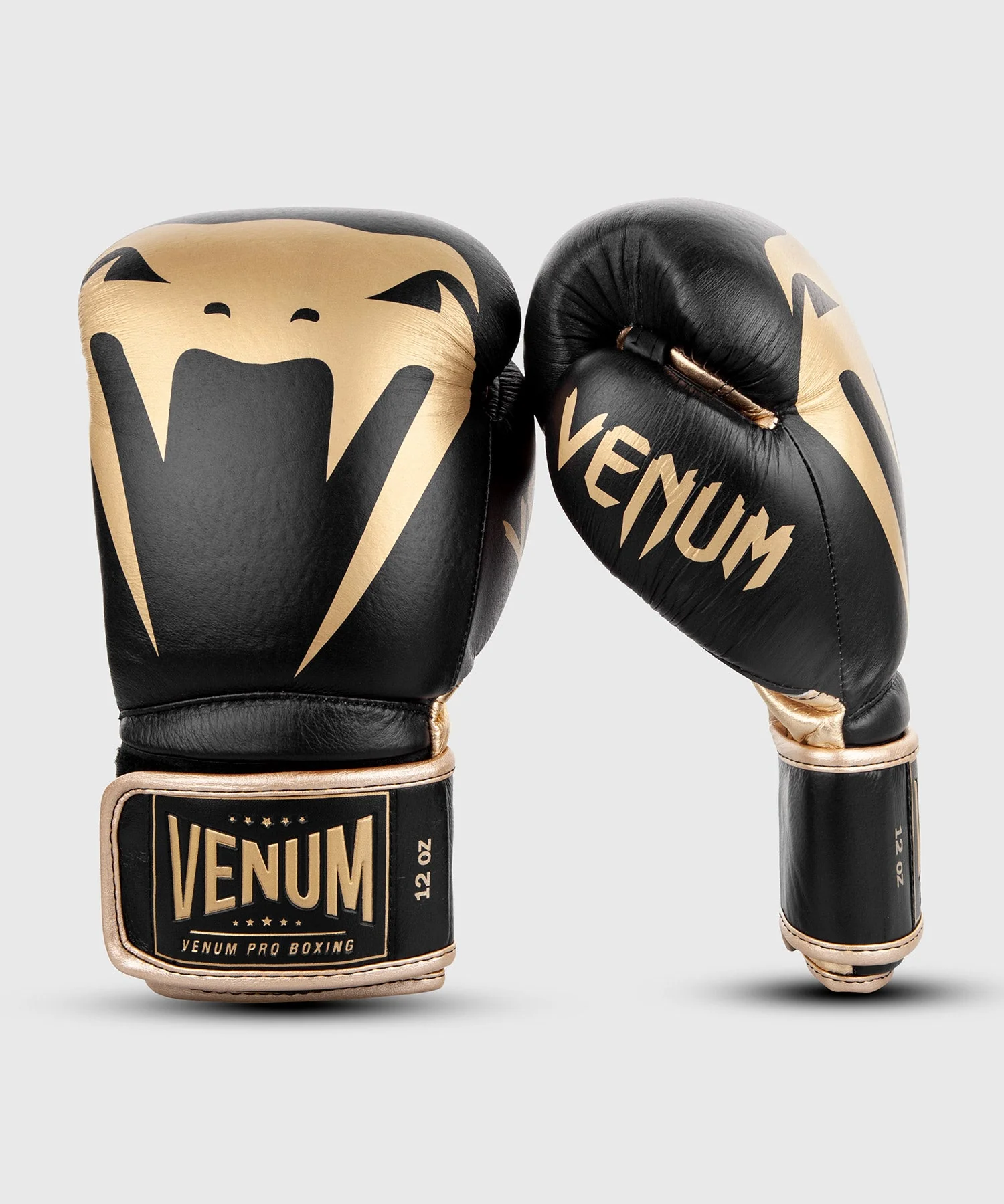 Venum Giant 2.0 Pro Boxing Gloves Velcro - Black/Gold - Image 2