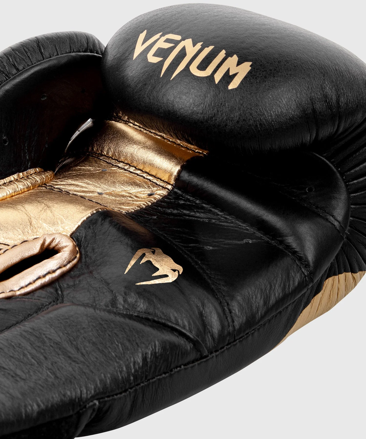 Venum Giant 2.0 Pro Boxing Gloves Velcro - Black/Gold - Image 5