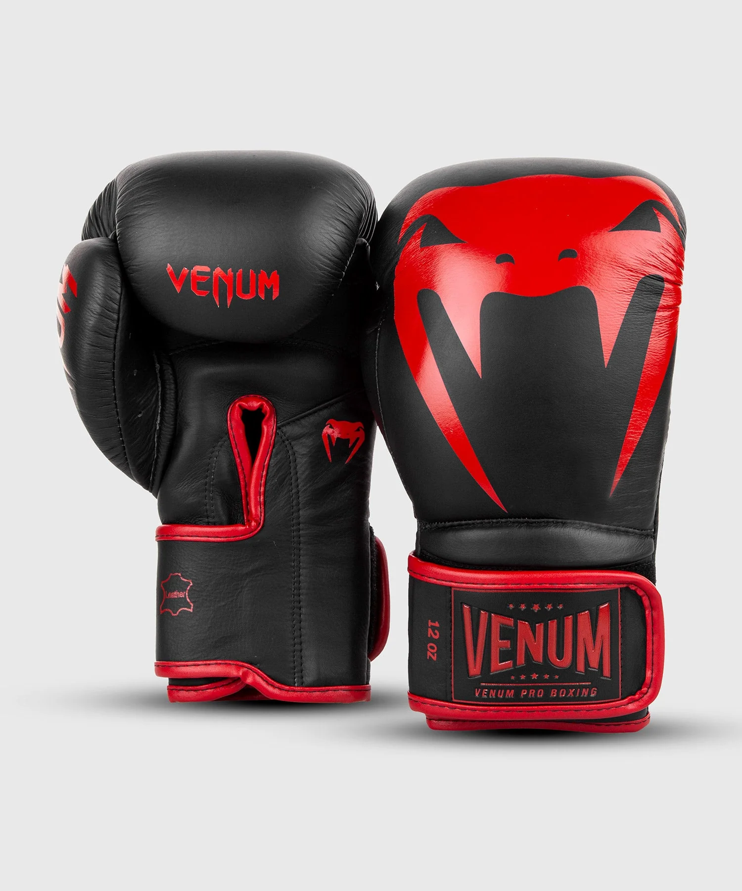 Venum Giant 2.0 Pro Boxing Gloves Velcro - Black/Red - Image 3