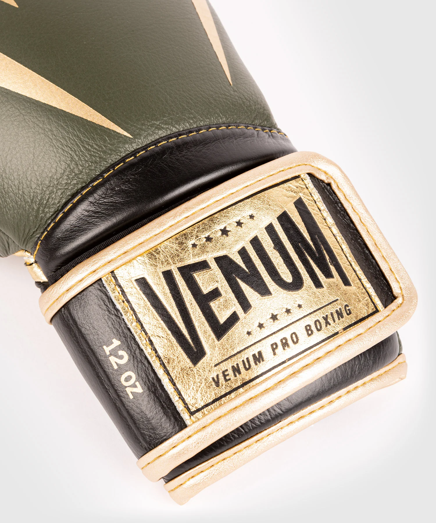 Venum Giant 2.0 Pro Boxing Gloves Velcro - Khaki/Gold - Image 3