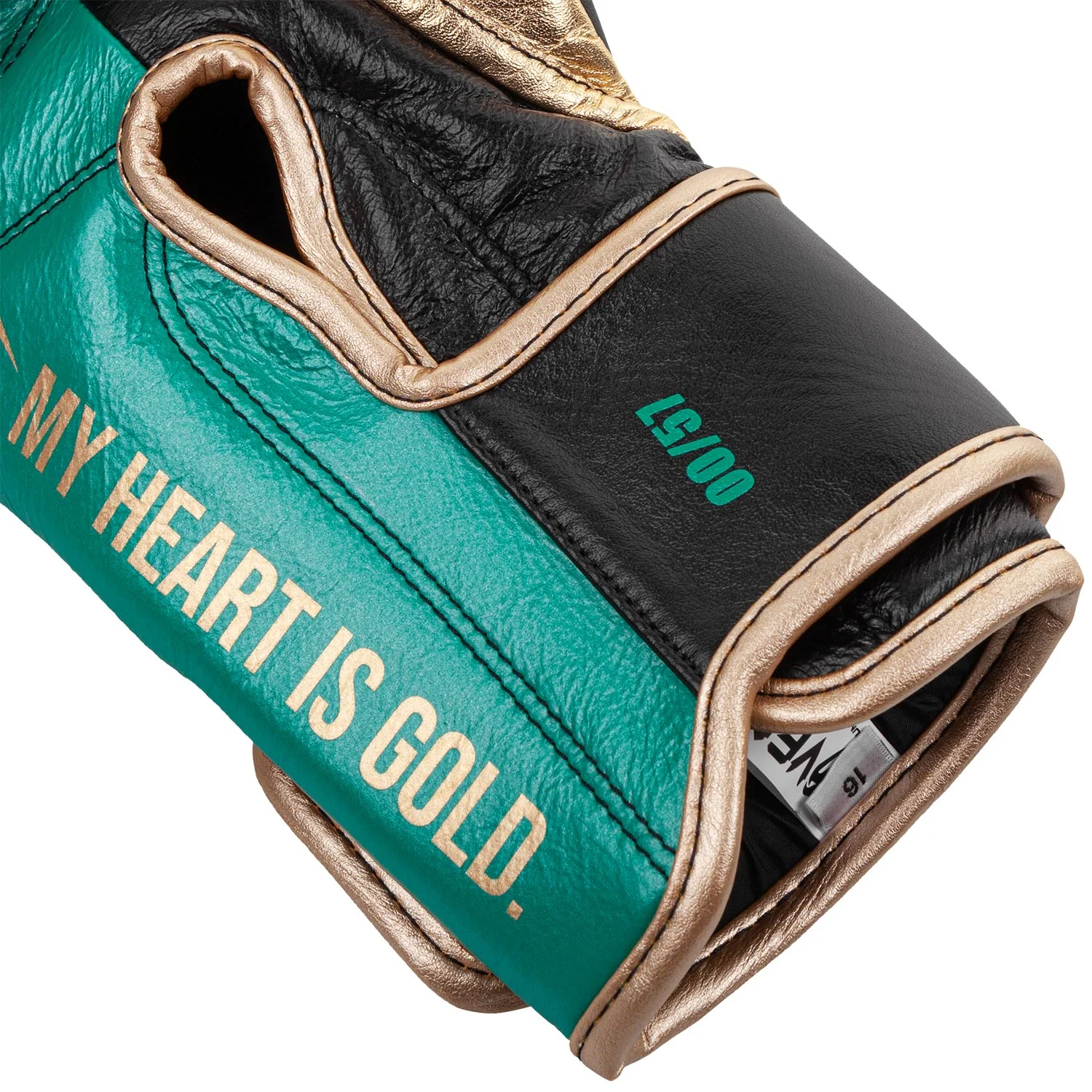 Venum Giant 2.0 Pro Boxing Gloves WBC Limited Edition - Velcro - Green Metallic/Gold - Image 5