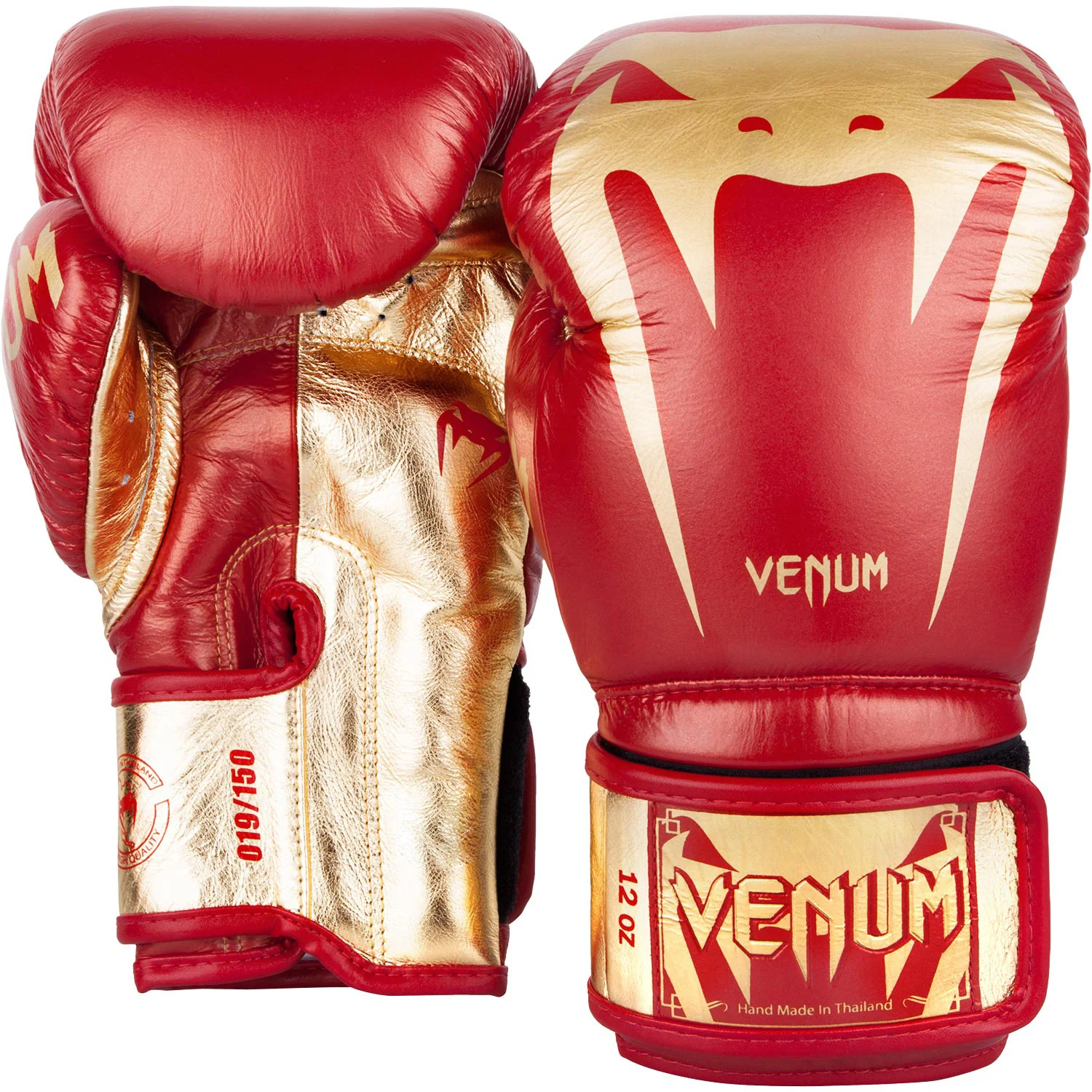 Venum Giant 3.0 Boxing Gloves Blood & Gold - Limited Edition - Nappa Leather - Image 2