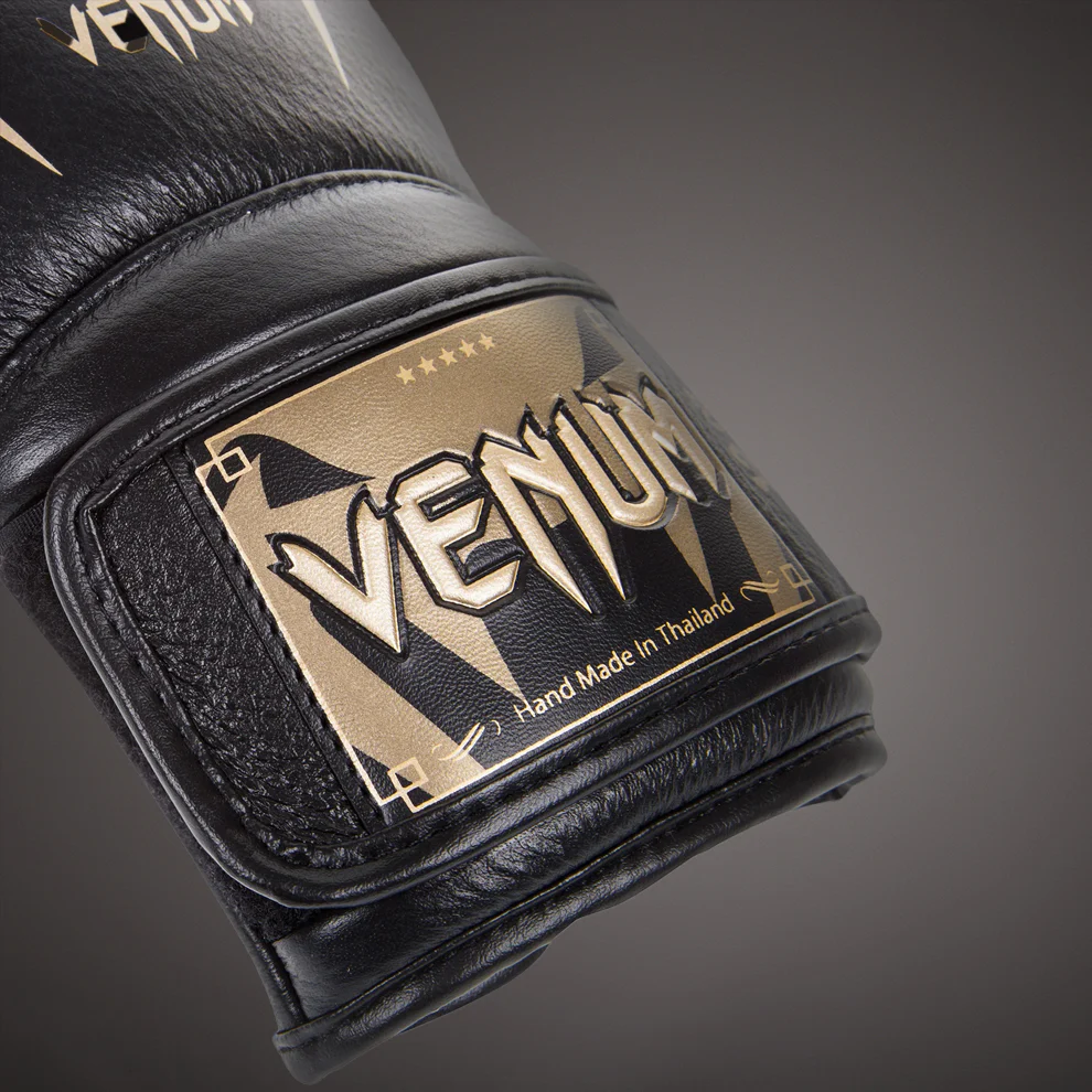 Venum Giant 3.0 Boxing Gloves - Nappa Leather Black Gold - Image 3