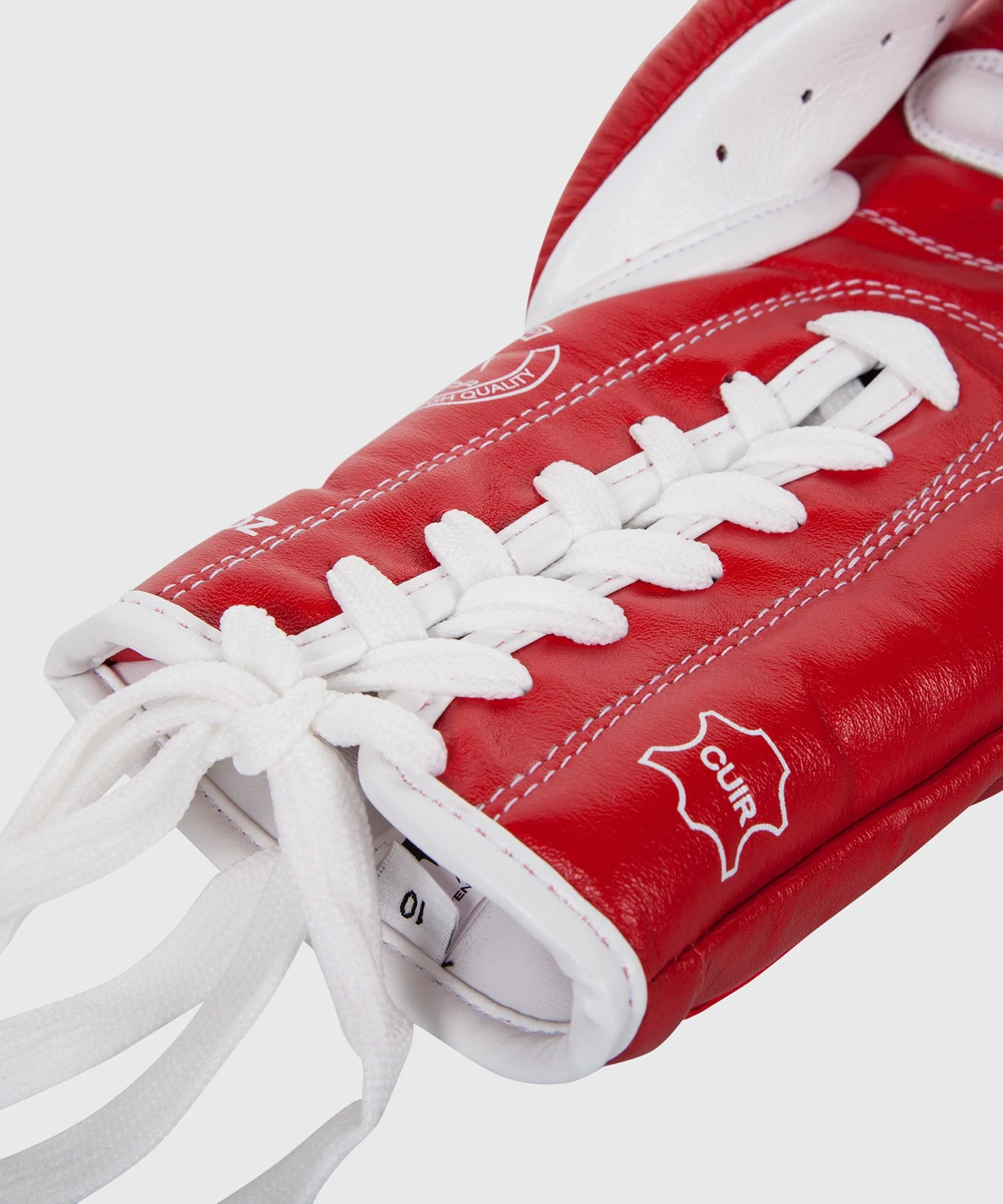 Venum Giant 3.0 Boxing Gloves - Nappa Leather - With Laces - Red - Image 3