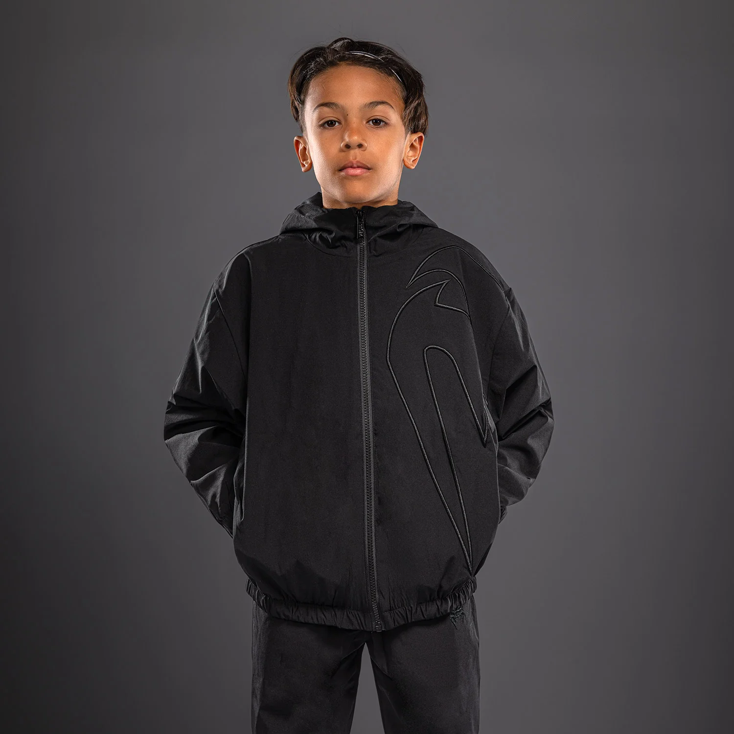 Venum Giant 3D Kids Track Jacket - Black