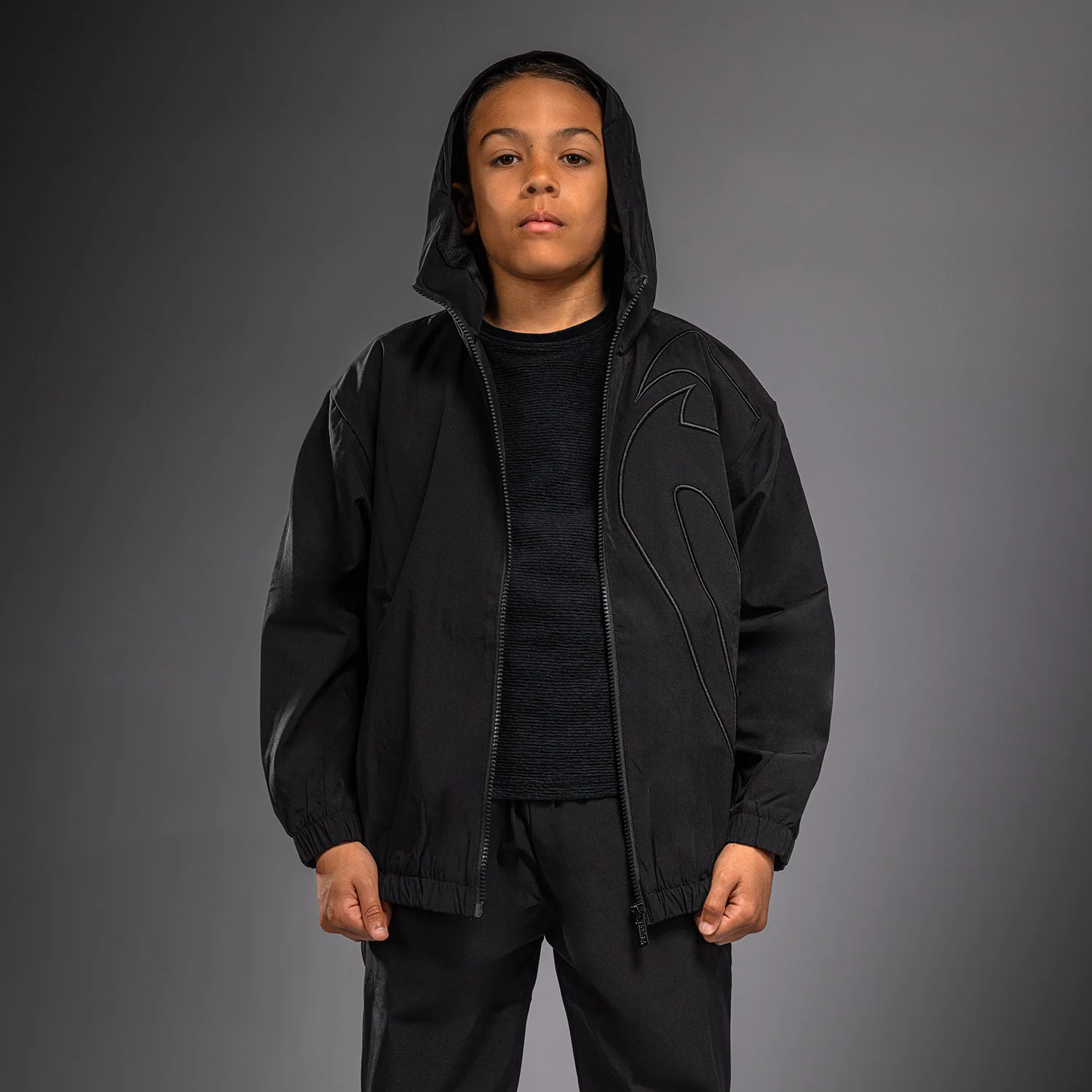 Venum Giant 3D Kids Track Jacket - Black - Image 5