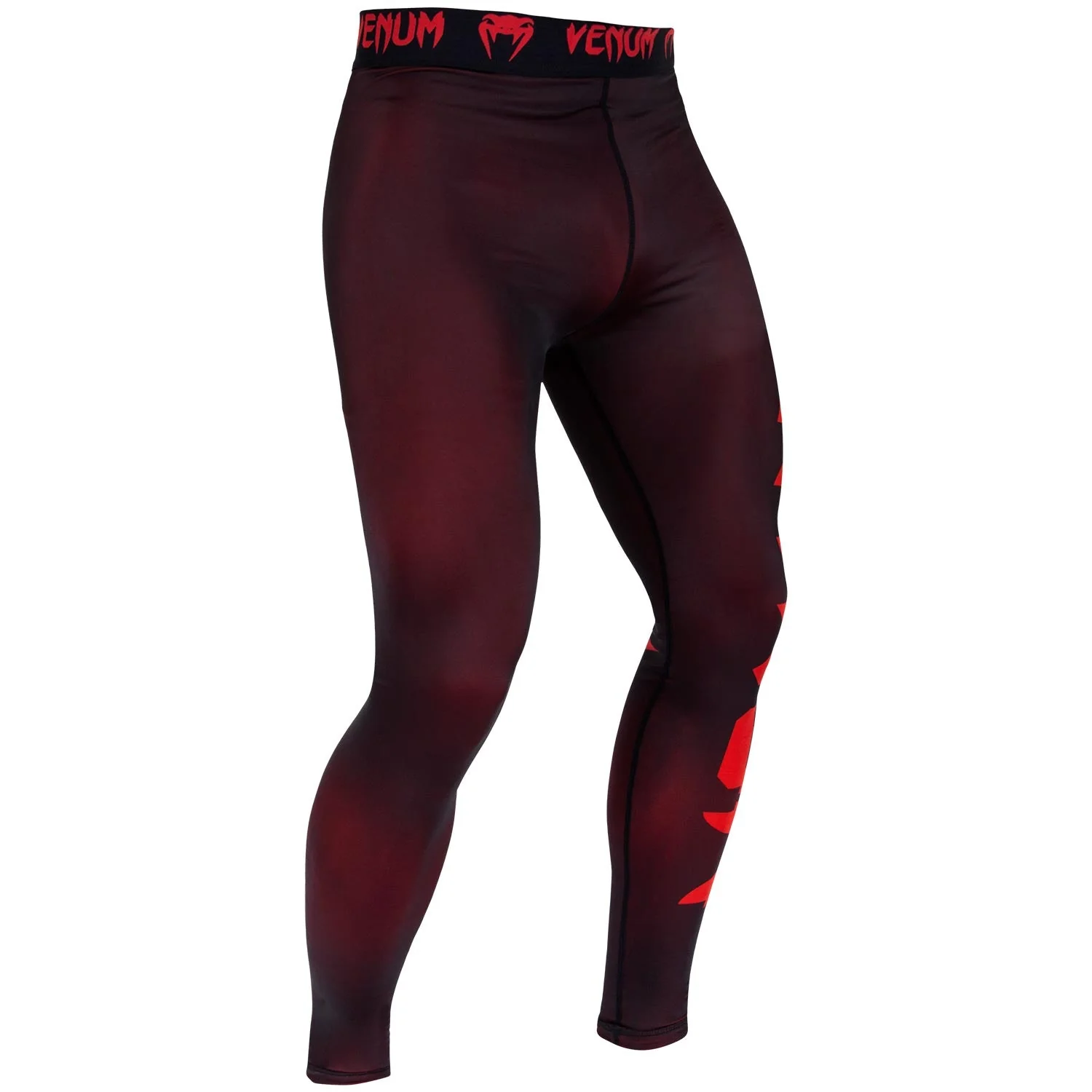 Venum Giant Compression Tights - Black/Red - Image 3