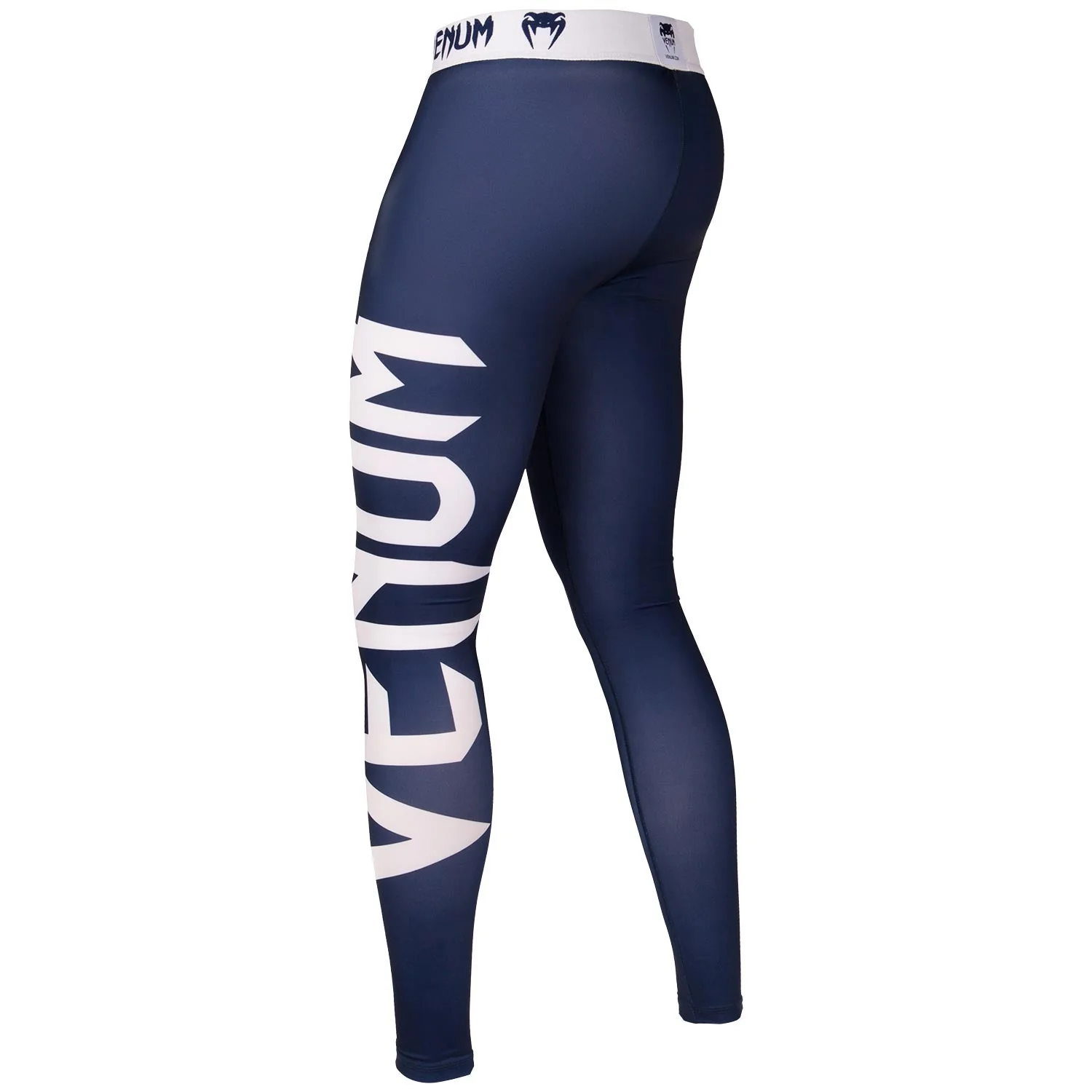 Venum Giant Compression Tights - Navy Blue/White - Image 3