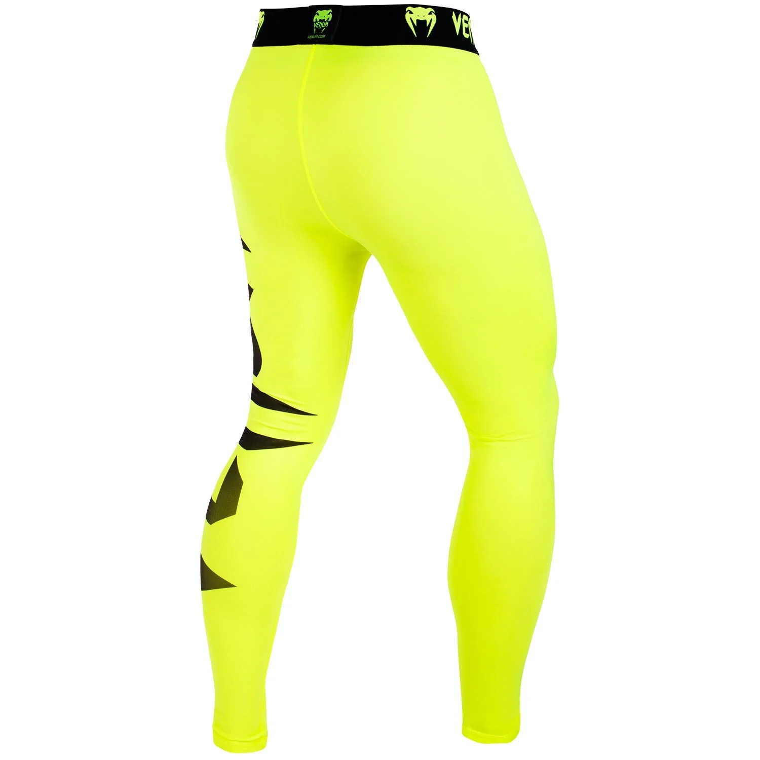 Venum Giant Compression Tights - Neo Yellow/Black - Image 3